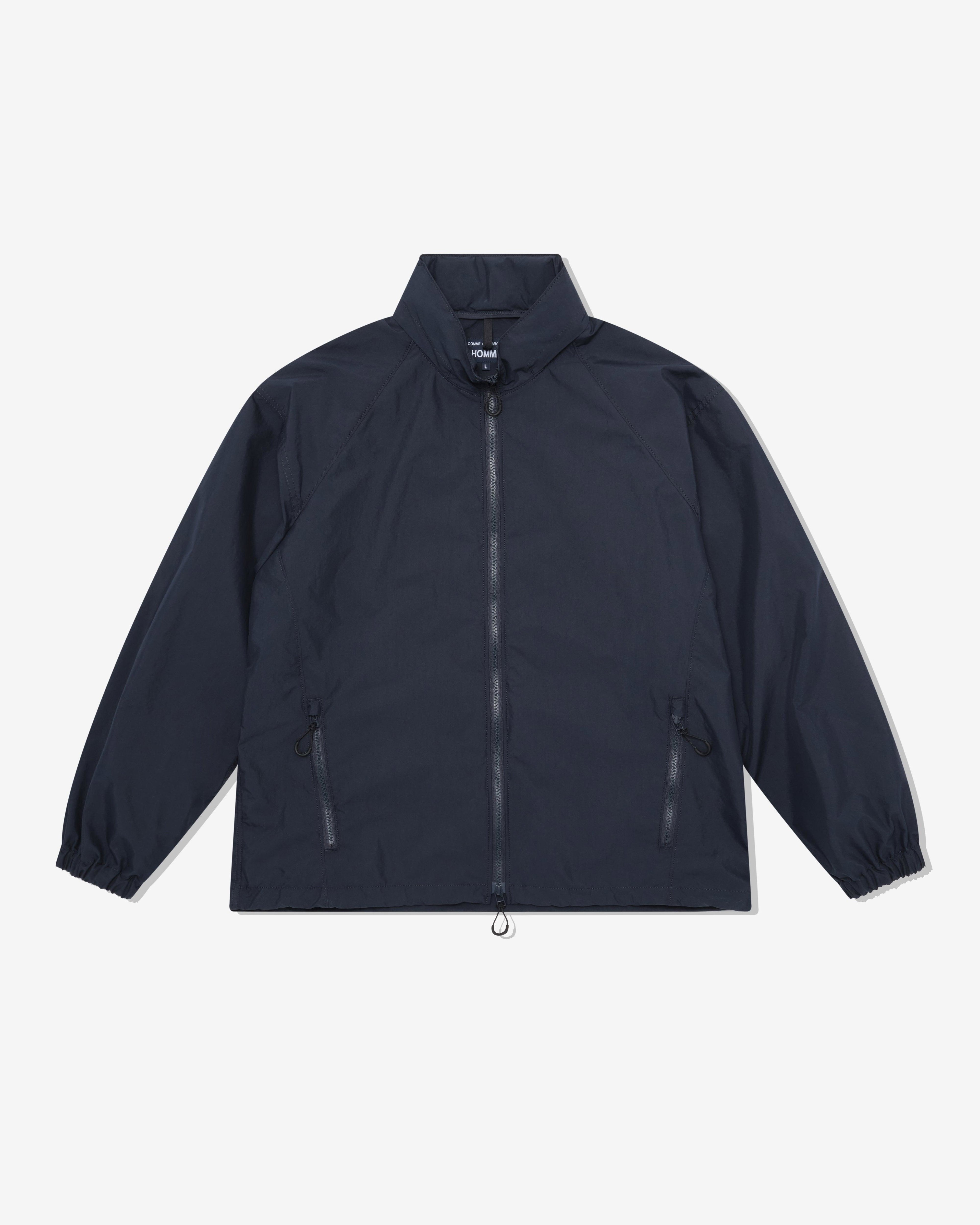 CDG Homme - Men's Zip-Up Jacket - (Navy) by COMME DES GARCONS