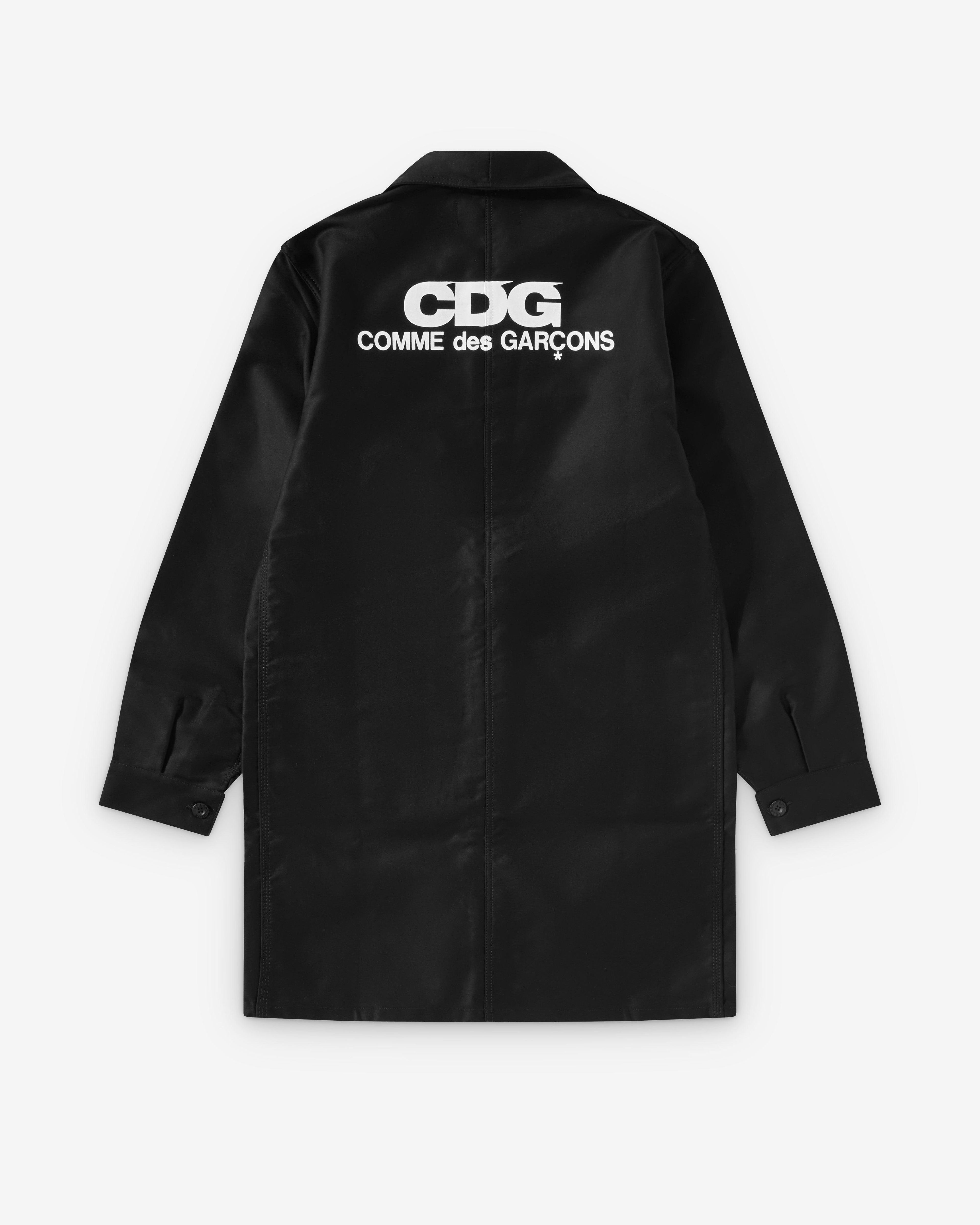 CDG - Long Le Laboureur Work Jacket - (Black) by COMME DES GARCONS