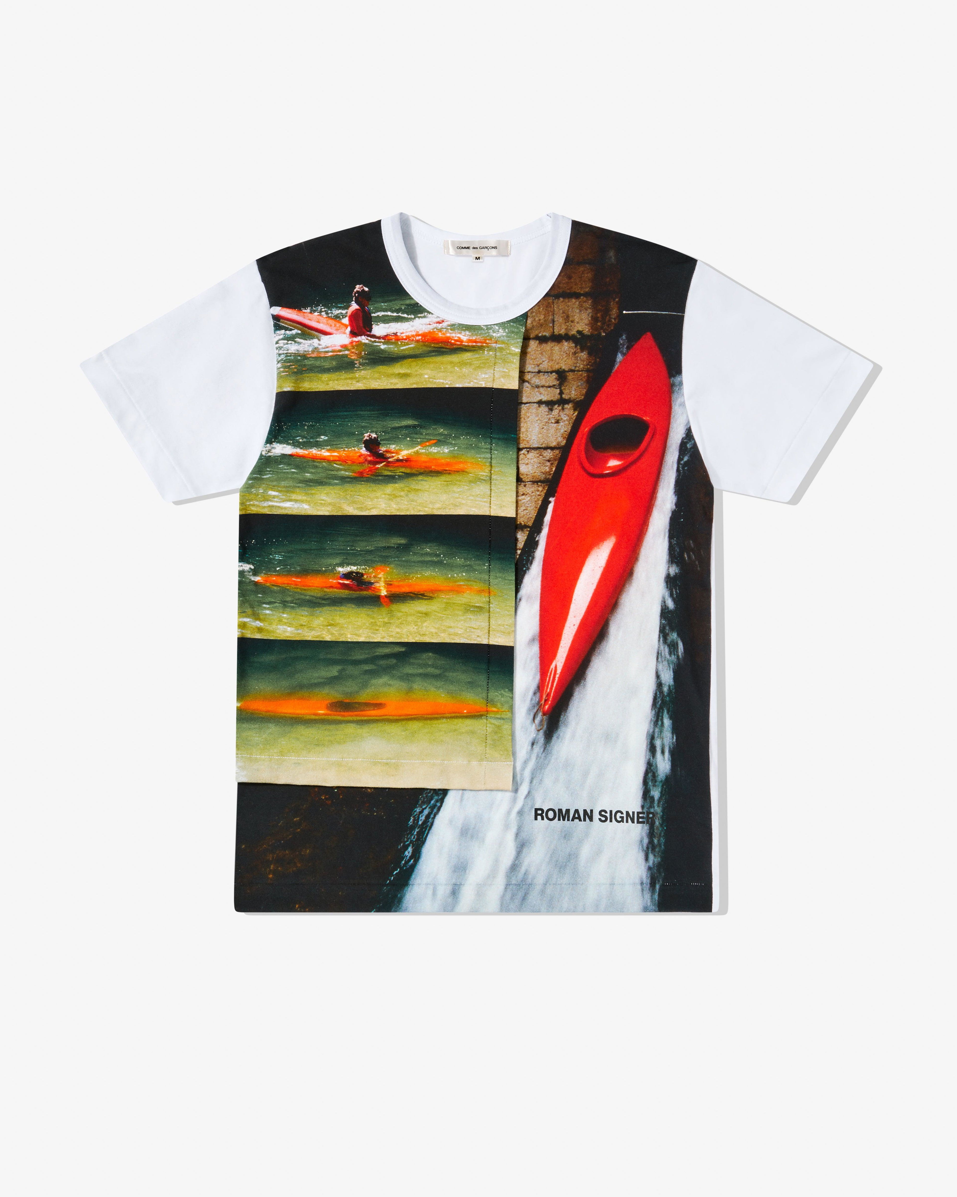 CDG Original - Roman Signer T-Shirt 1 - (White) by COMME DES GARCONS CDG Original - Roman Signer T-Shirt 1 - (White) by COMME DES GARCONS