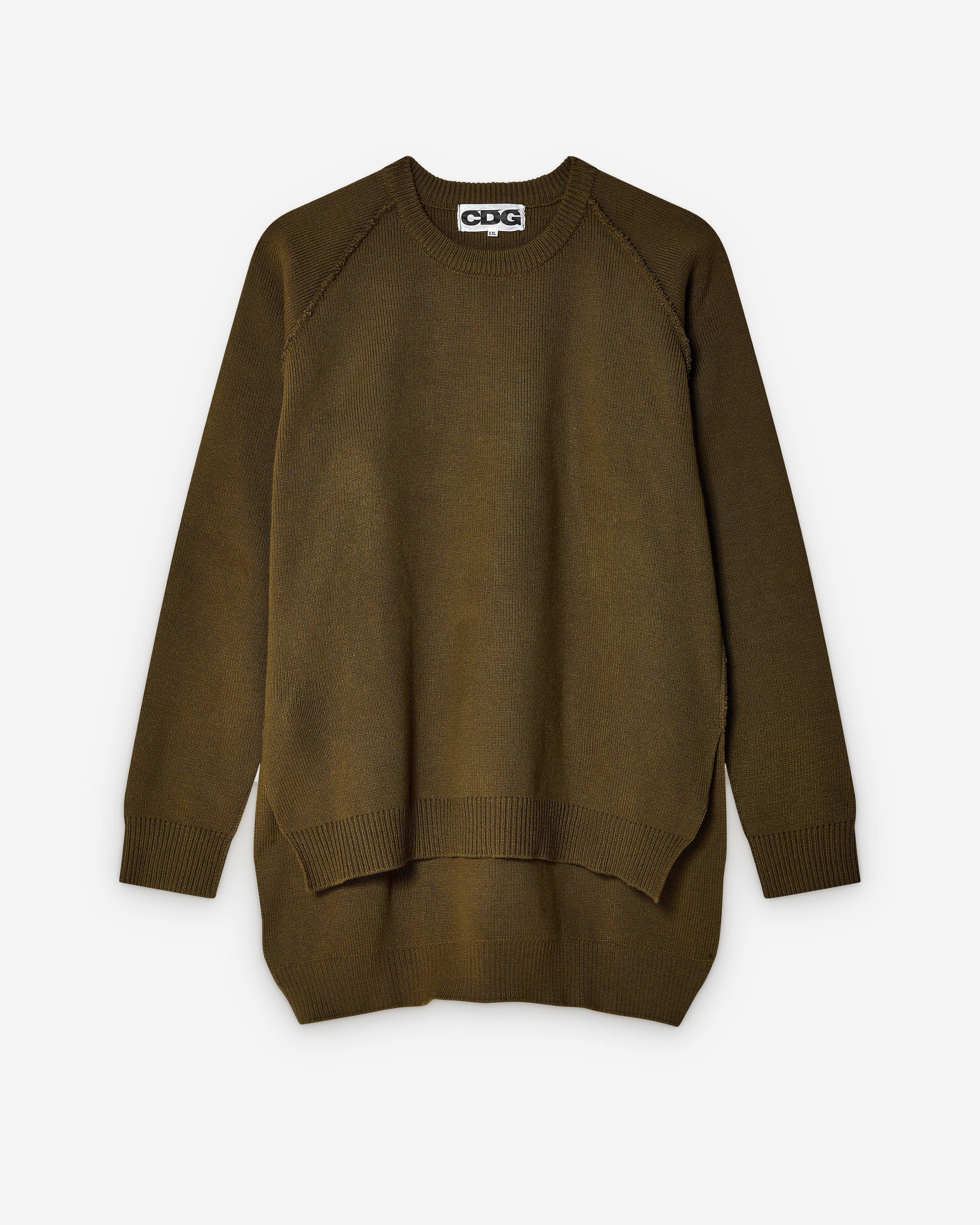 CDG - Outside Seam Pullover - (Khaki) by COMME DES GARCONS