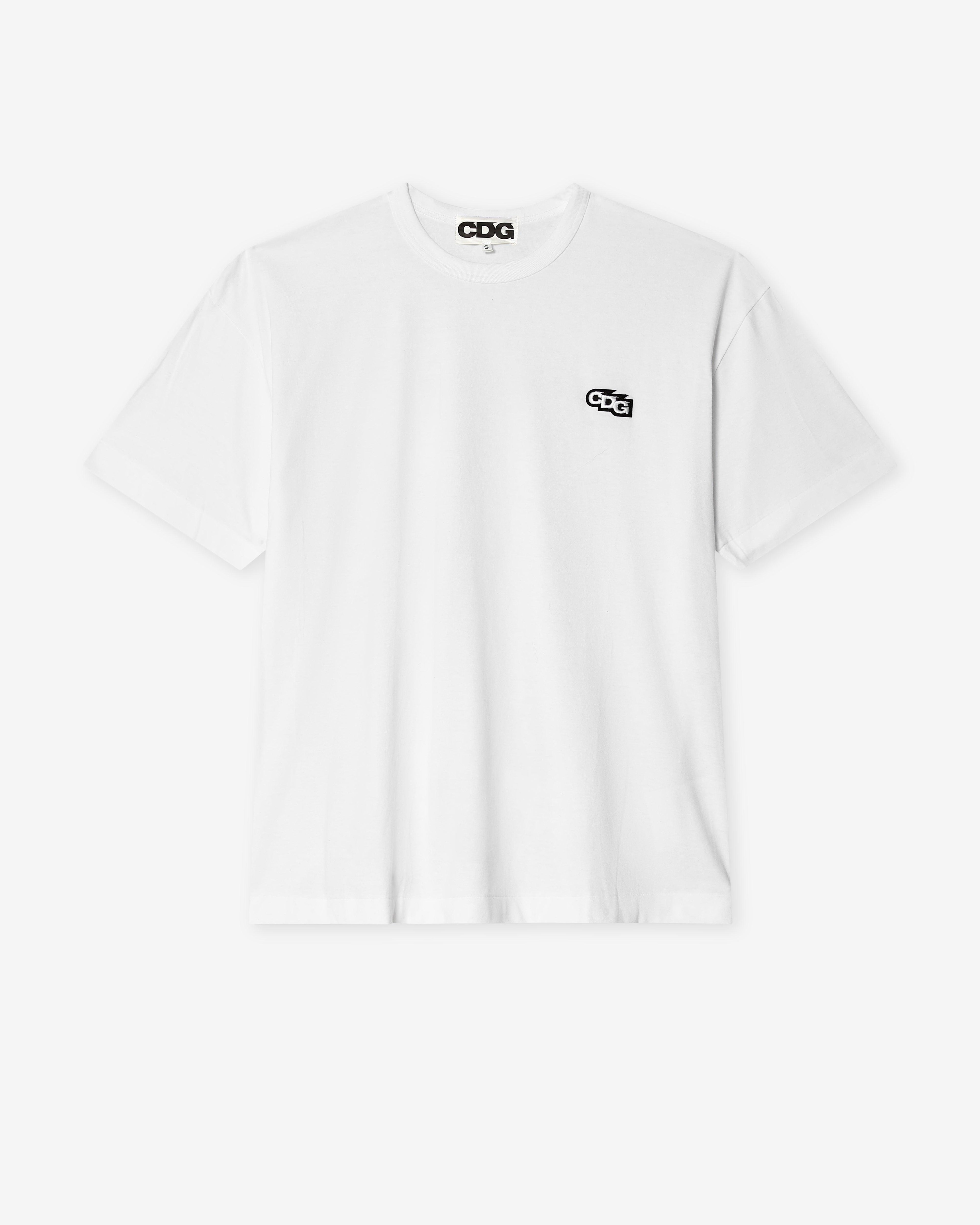CDG - Oversized Patch T-Shirt - (White) by COMME DES GARCONS