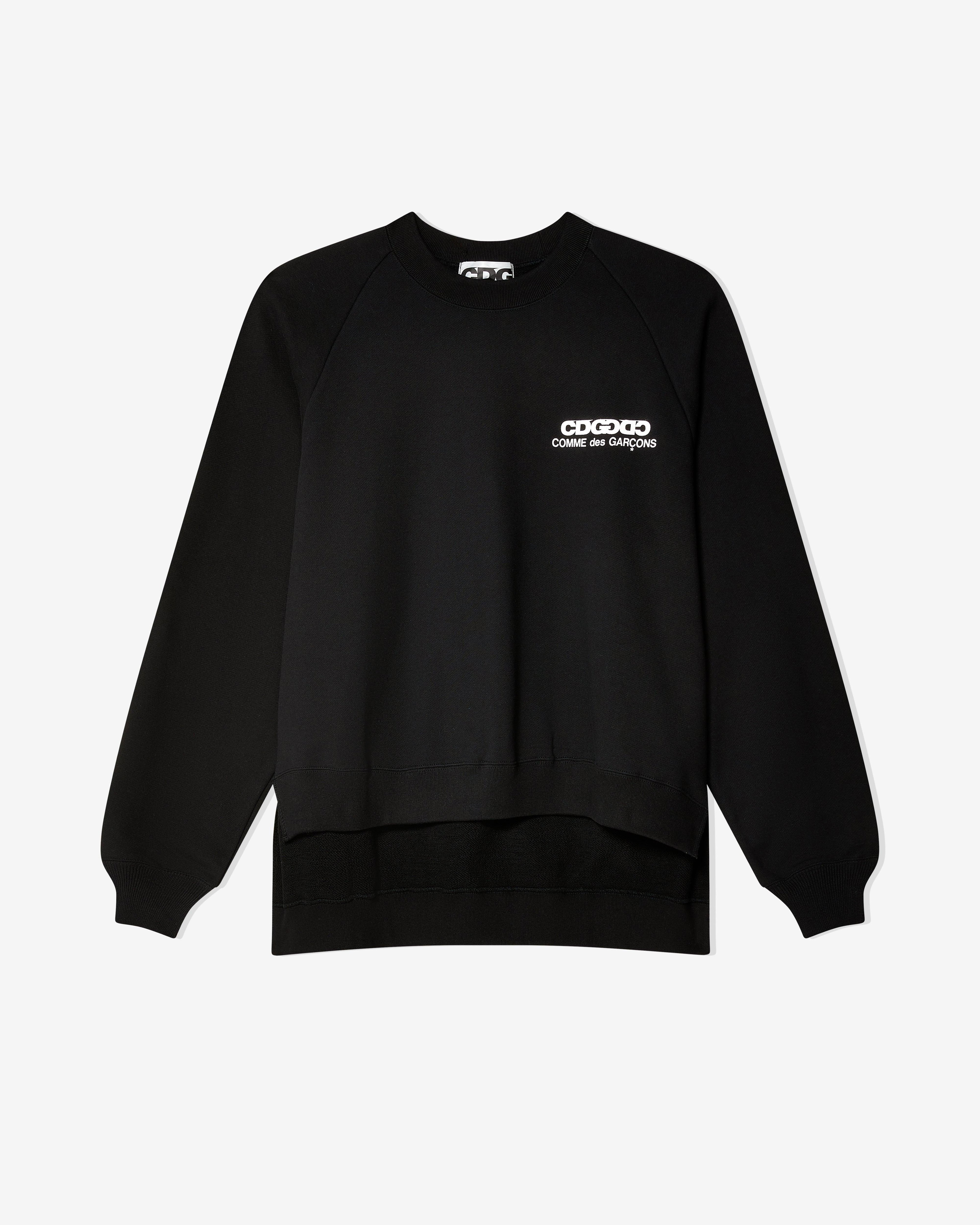 CDG - Oversized Reverse Logo Sweatshirt - (Black) by COMME DES GARCONS