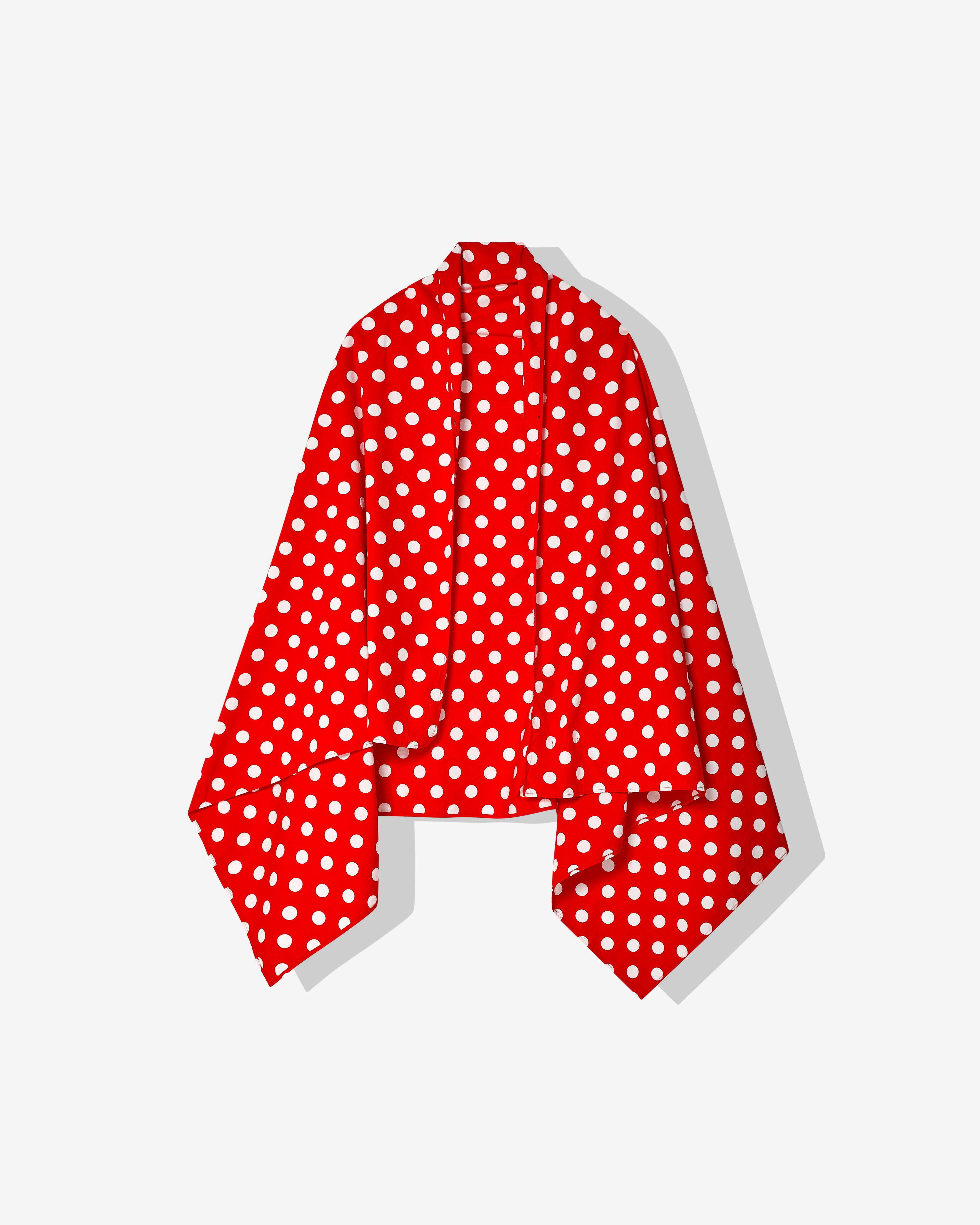 CDG - Polka Dot Airline Print Stole - (Red) by COMME DES GARCONS