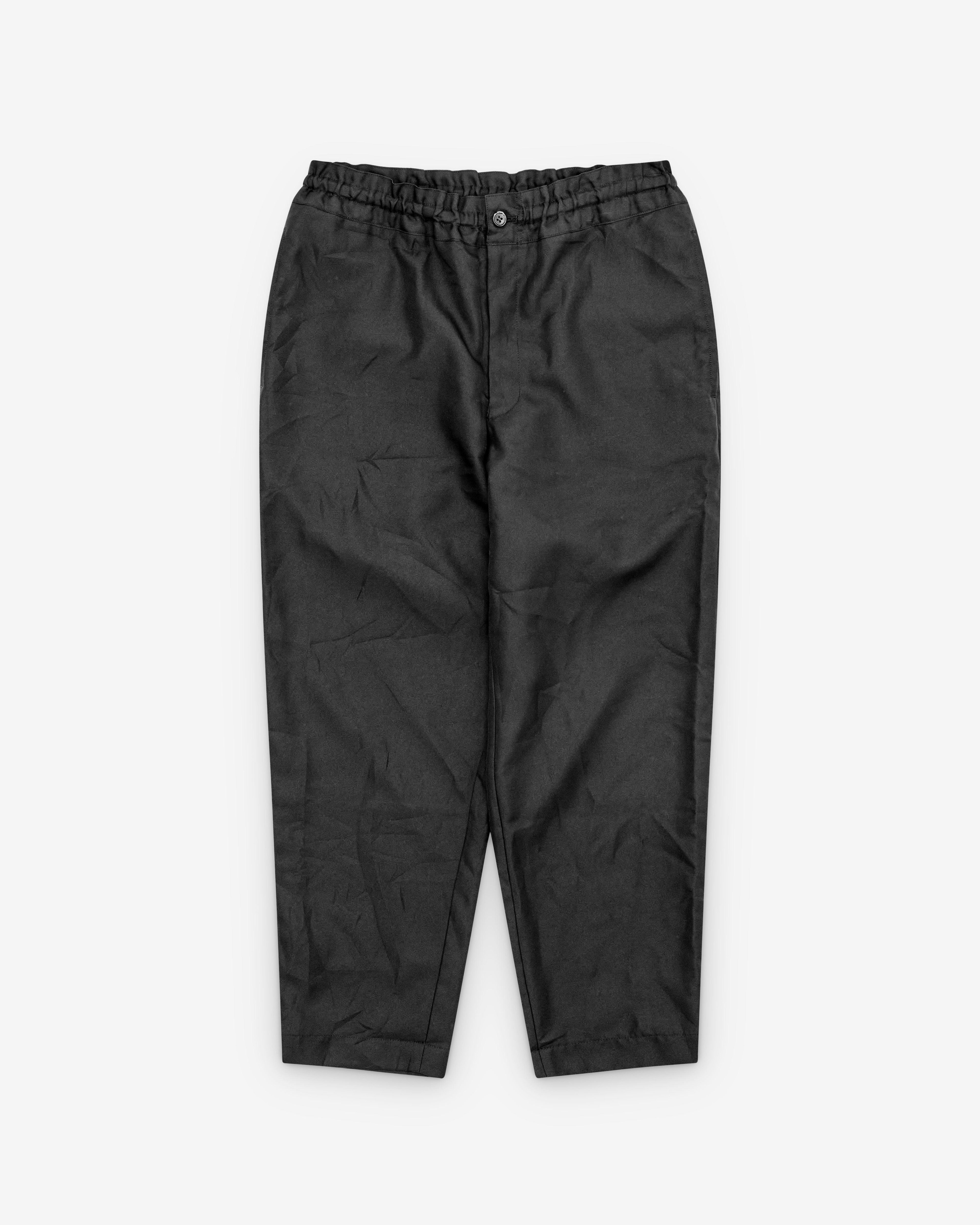 CDG - Polyester Twill Pants - (Black) by COMME DES GARCONS