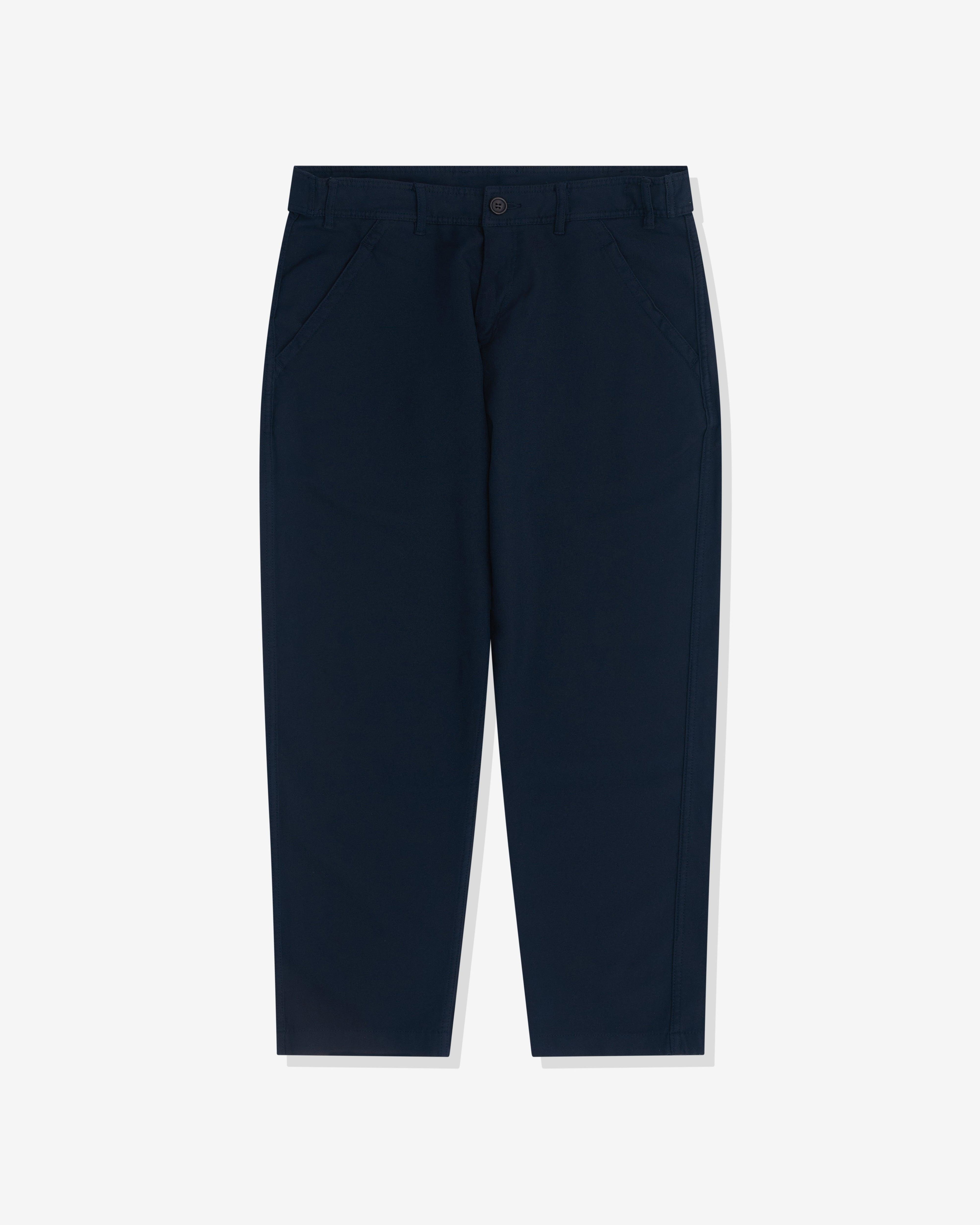 CDG - Polyester Twill Tapered Trousers - (Navy) by COMME DES GARCONS
