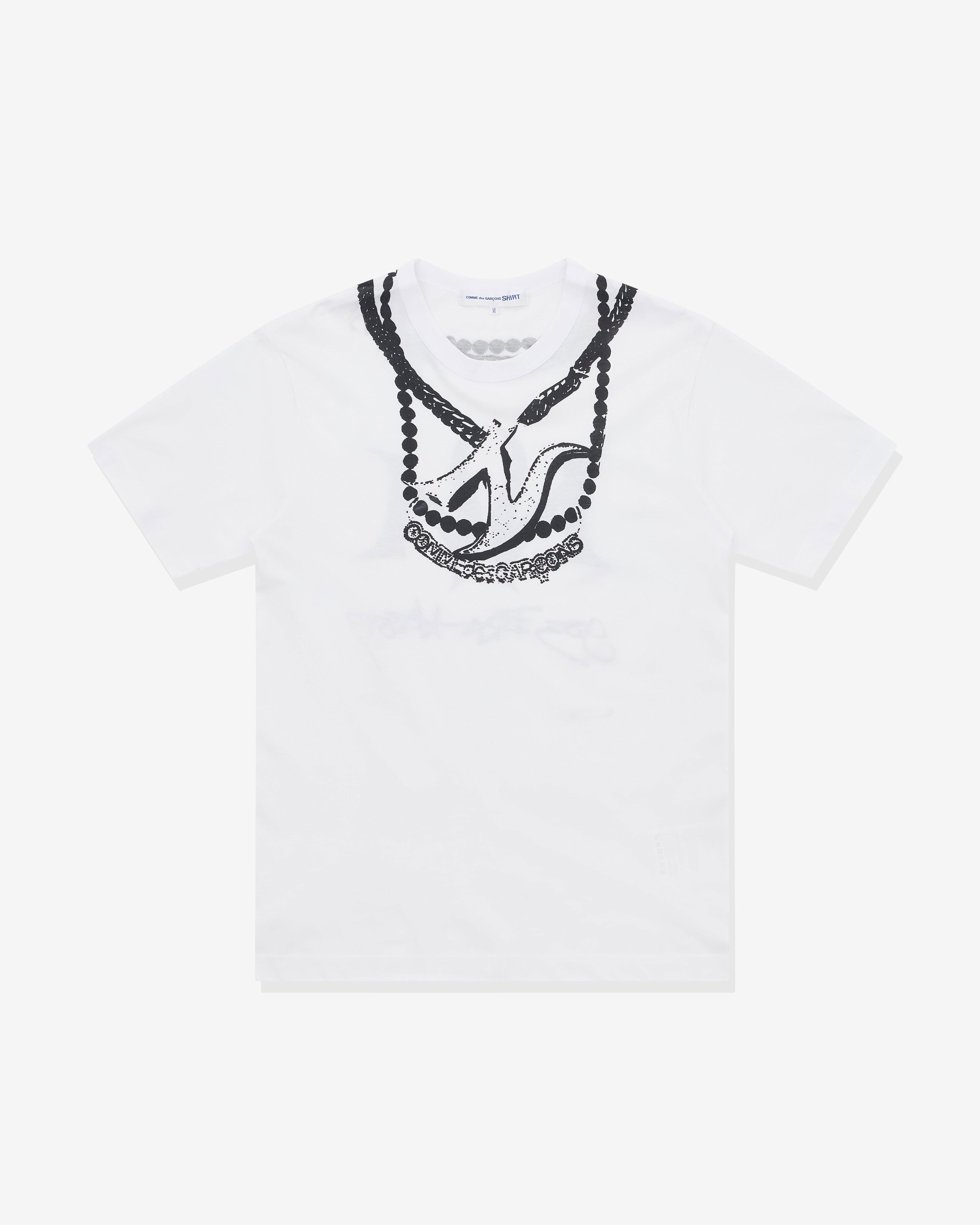 CDG Shirt - Men’s A$AP Nast Chain T-Shirt - (White) by COMME DES GARCONS