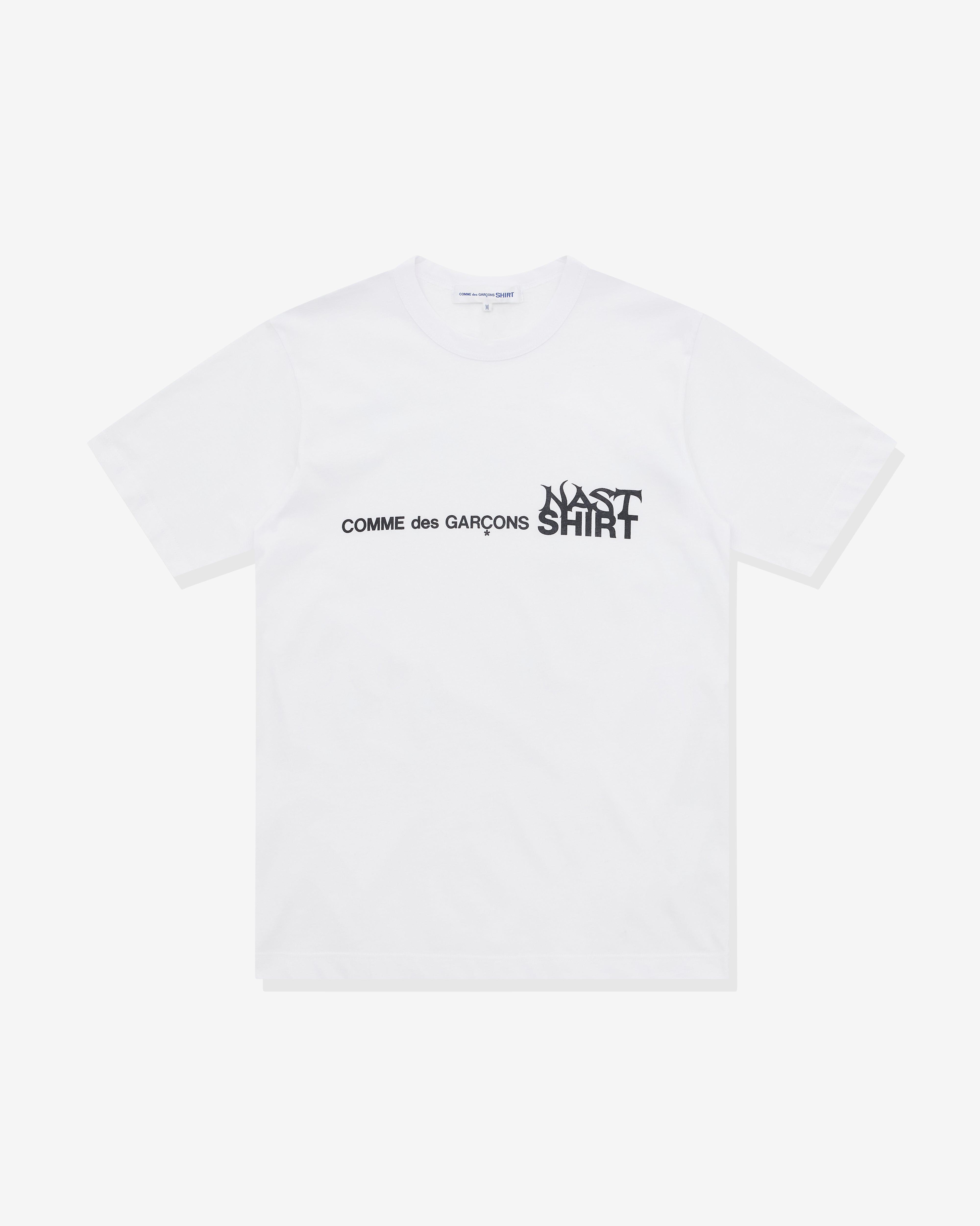 CDG Shirt - Men's A$AP Nast Logo T-Shirt - (White) by COMME