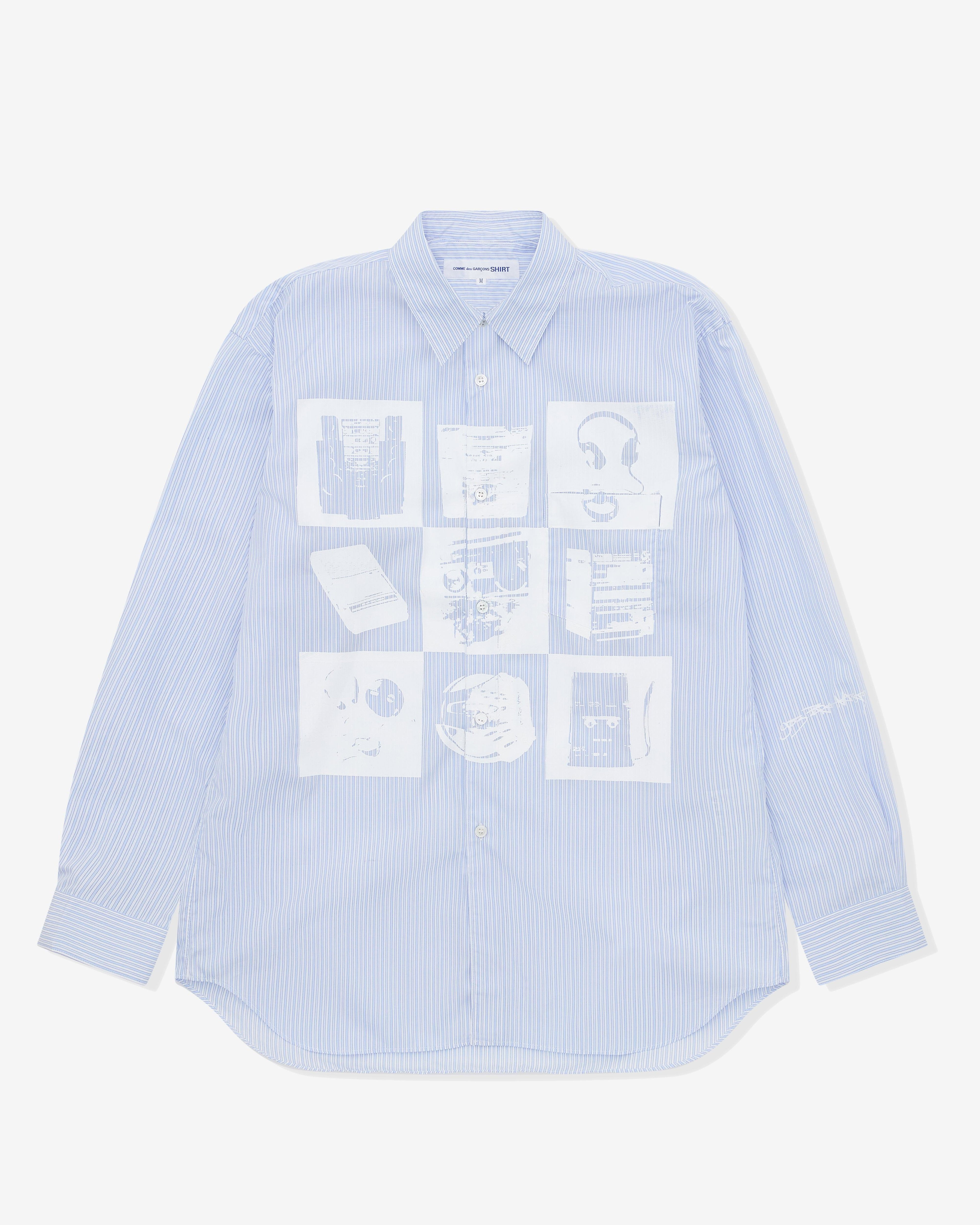 CDG Shirt - Men’s A$AP Nast Tech Shirt - (White Print) by COMME DES GARCONS