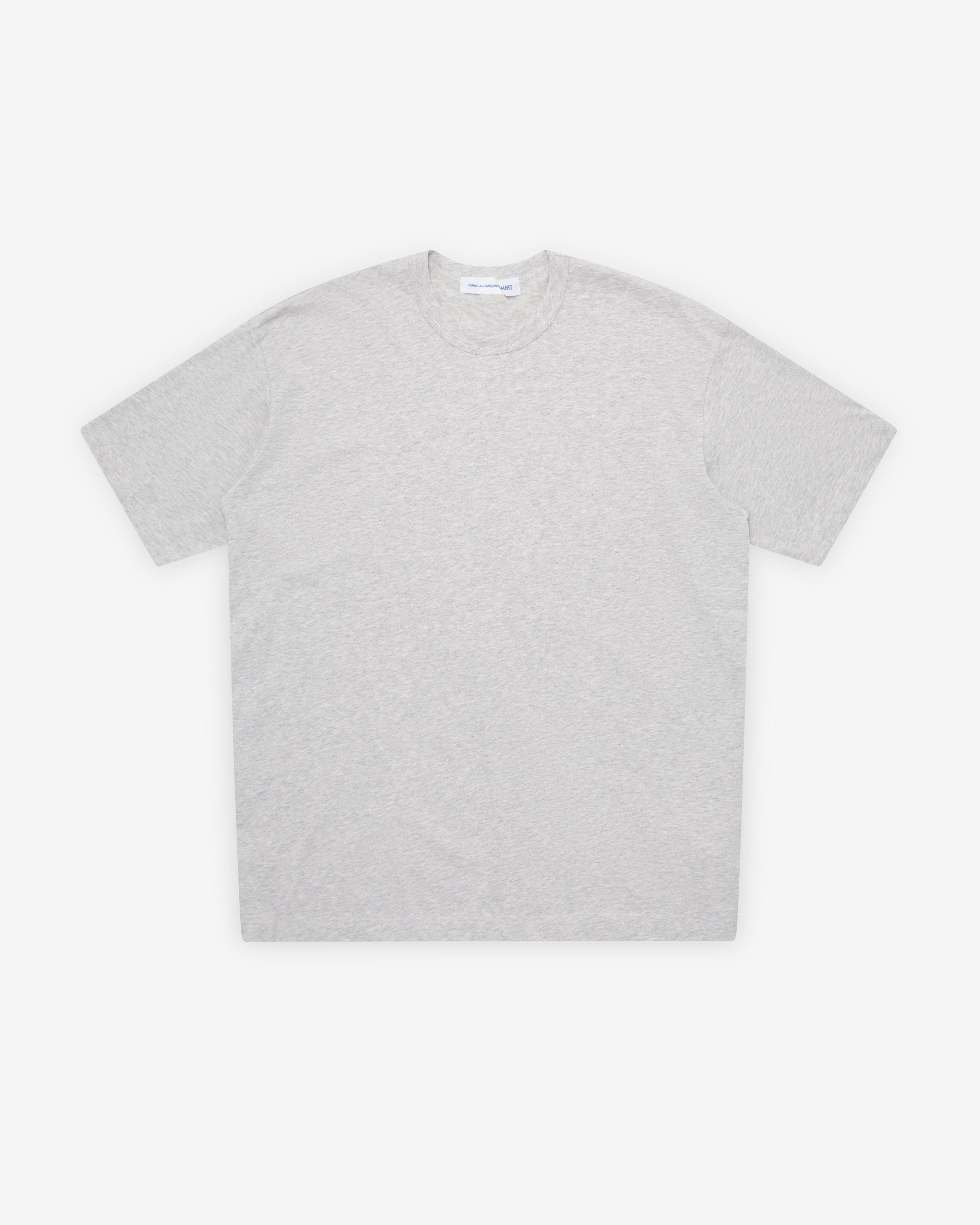 CDG Shirt - Men's Back Logo T-Shirt Knit - (Grey) by COMME DES GARCONS