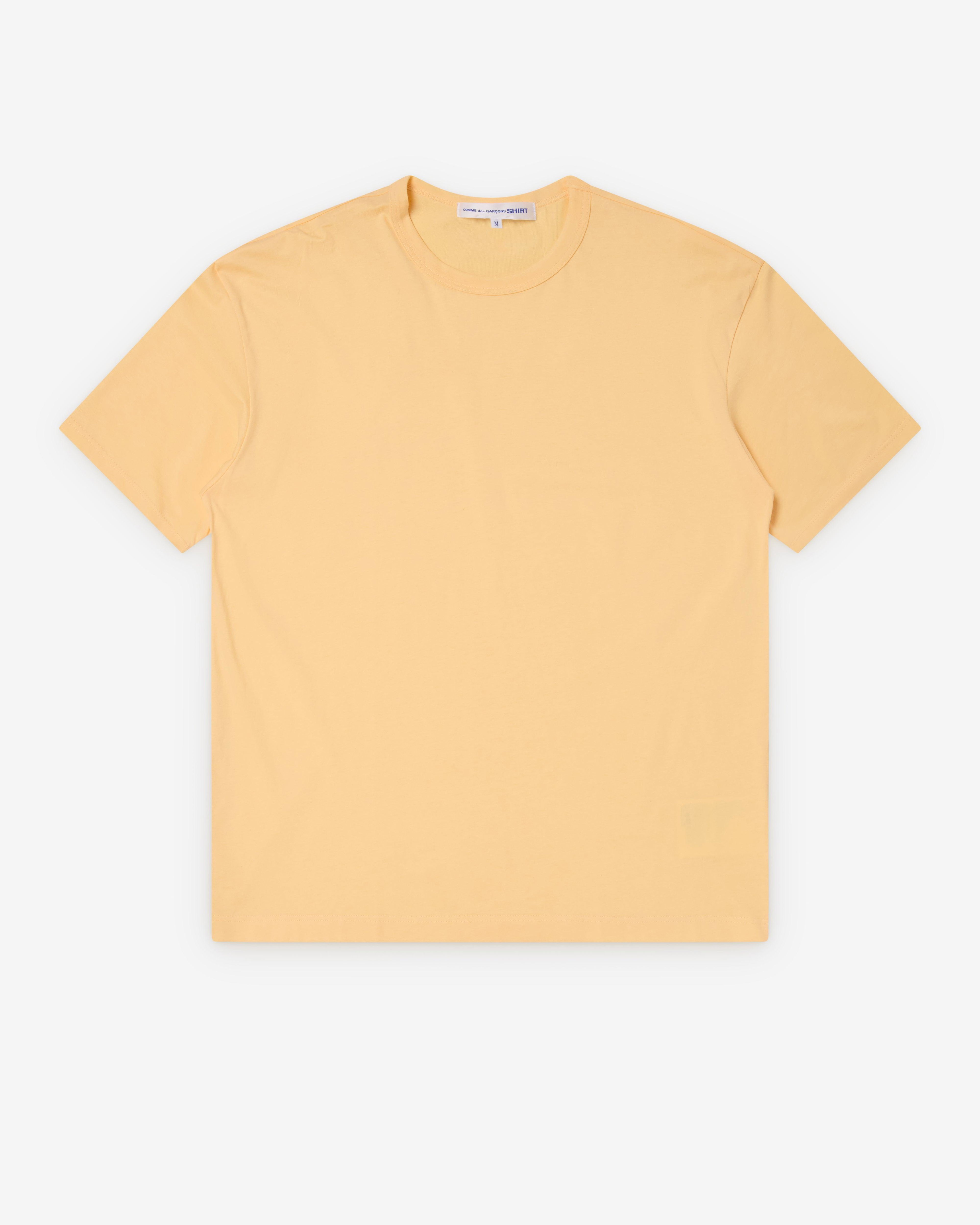 CDG Shirt - Men's Back Logo T-Shirt - (Yellow) by COMME DES GARCONS