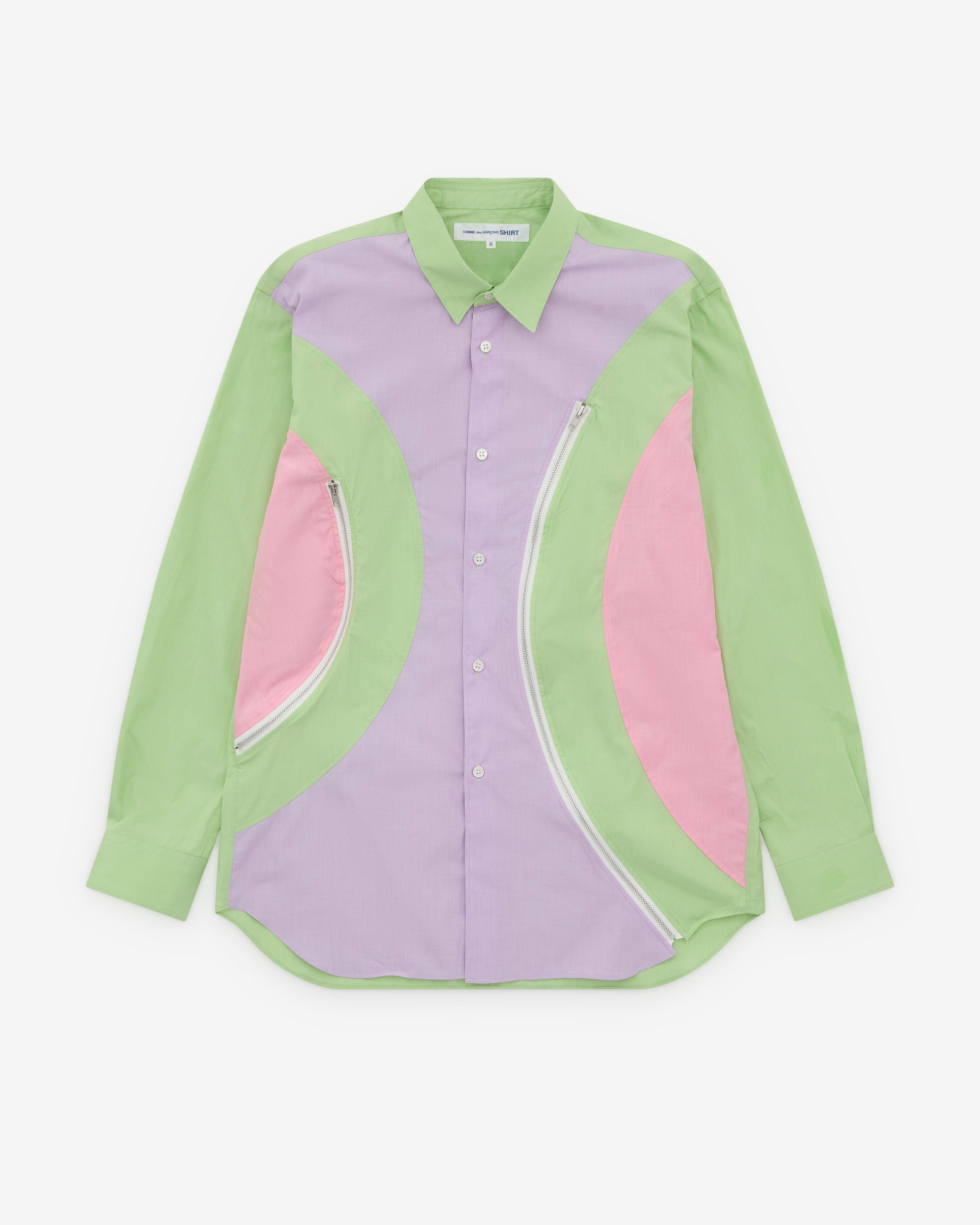 CDG Shirt - Men's Cotton Poplin - (Multi) by COMME DES GARCONS