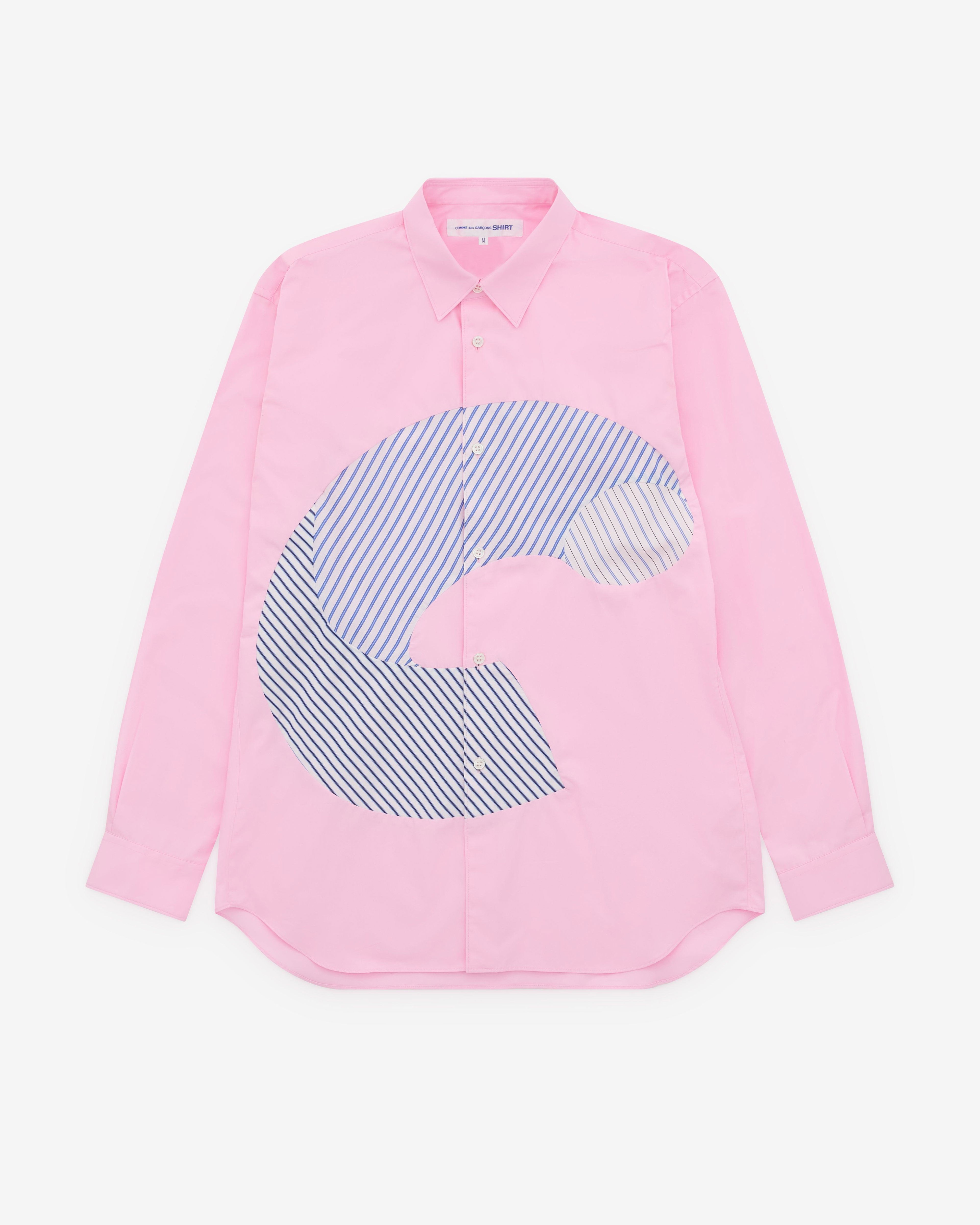 CDG Shirt - Men's Cotton Poplin - (Pink) by COMME DES GARCONS