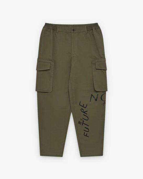 CDG Shirt - Men's Cotton Twill Garment Printed - (Khaki) by COMME DES GARCONS