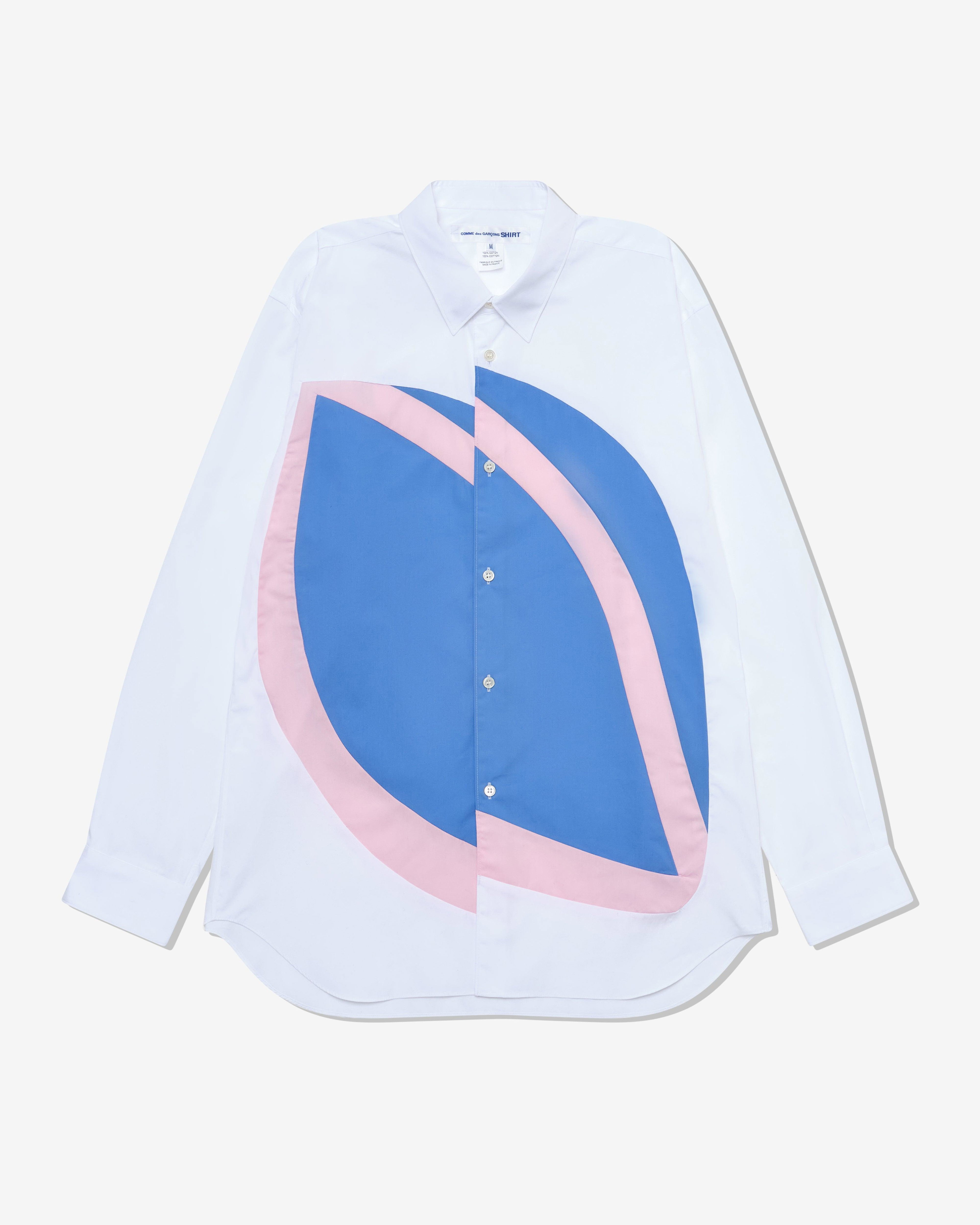 CDG Shirt - Men's Graphic Shirt - (White/Mix) by COMME DES GARCONS
