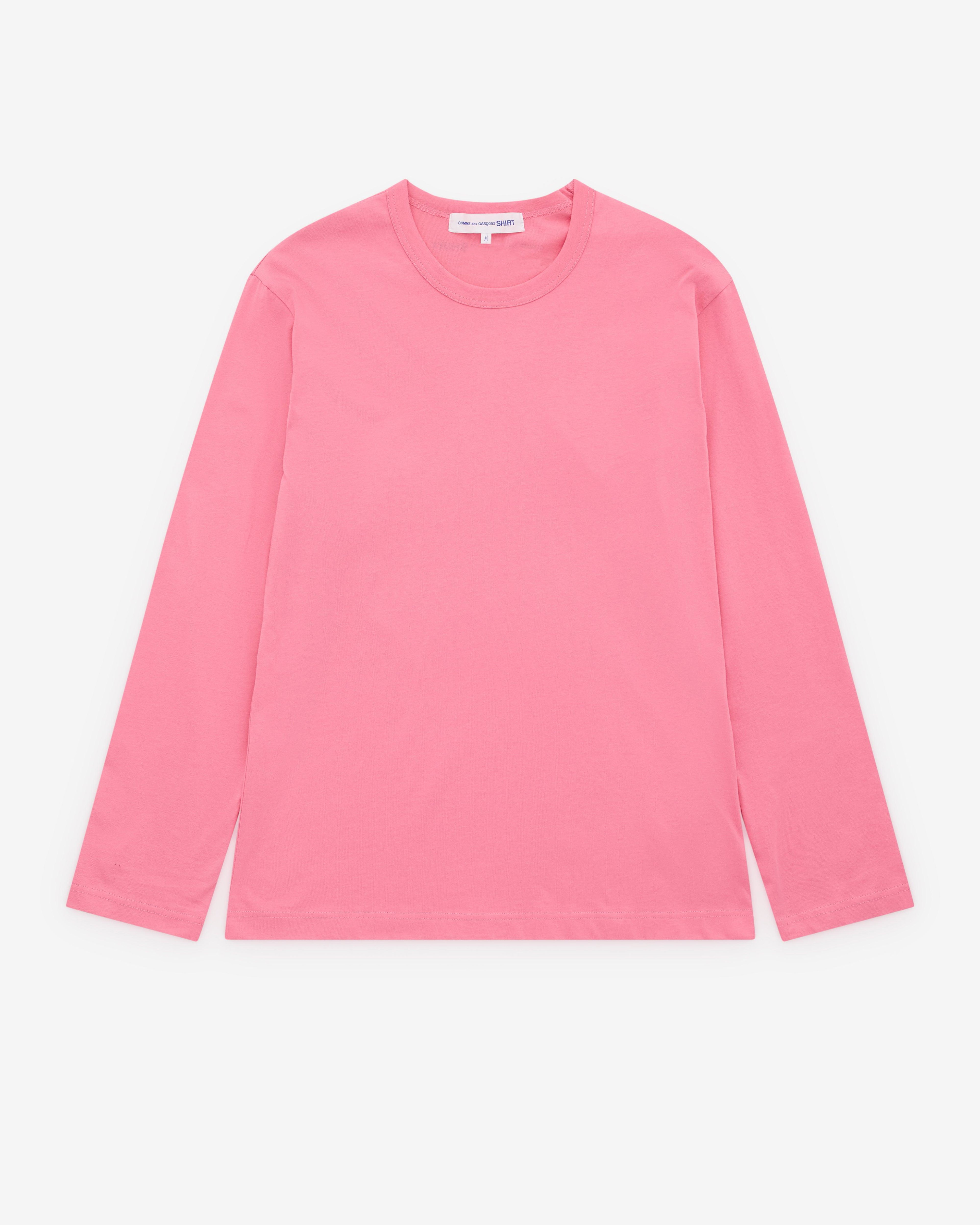 CDG Shirt - Men’s Long Sleeve T-Shirt - (Pink) by COMME DES GARCONS
