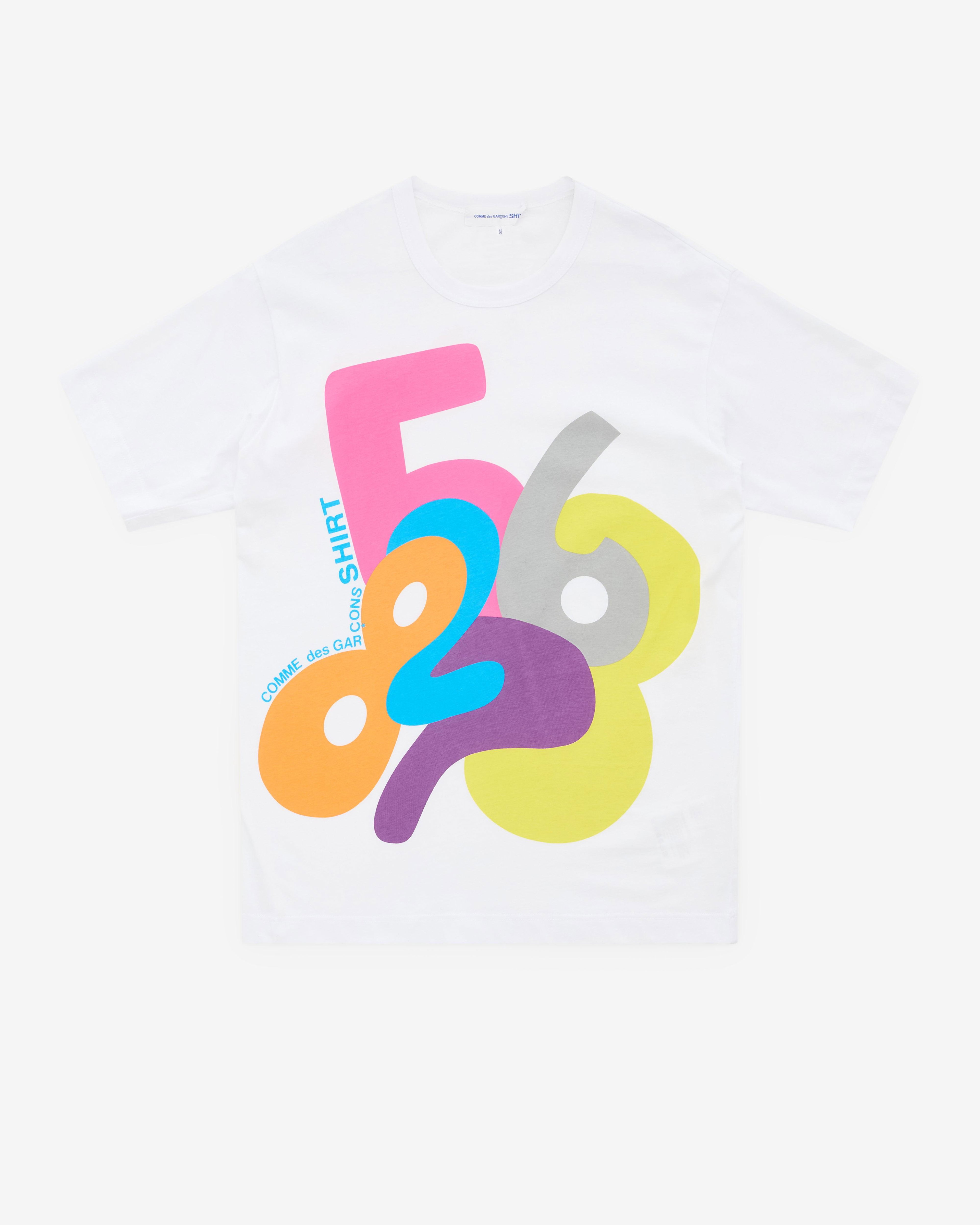 CDG Shirt - Men’s Printed T-Shirt - (White) by COMME DES GARCONS