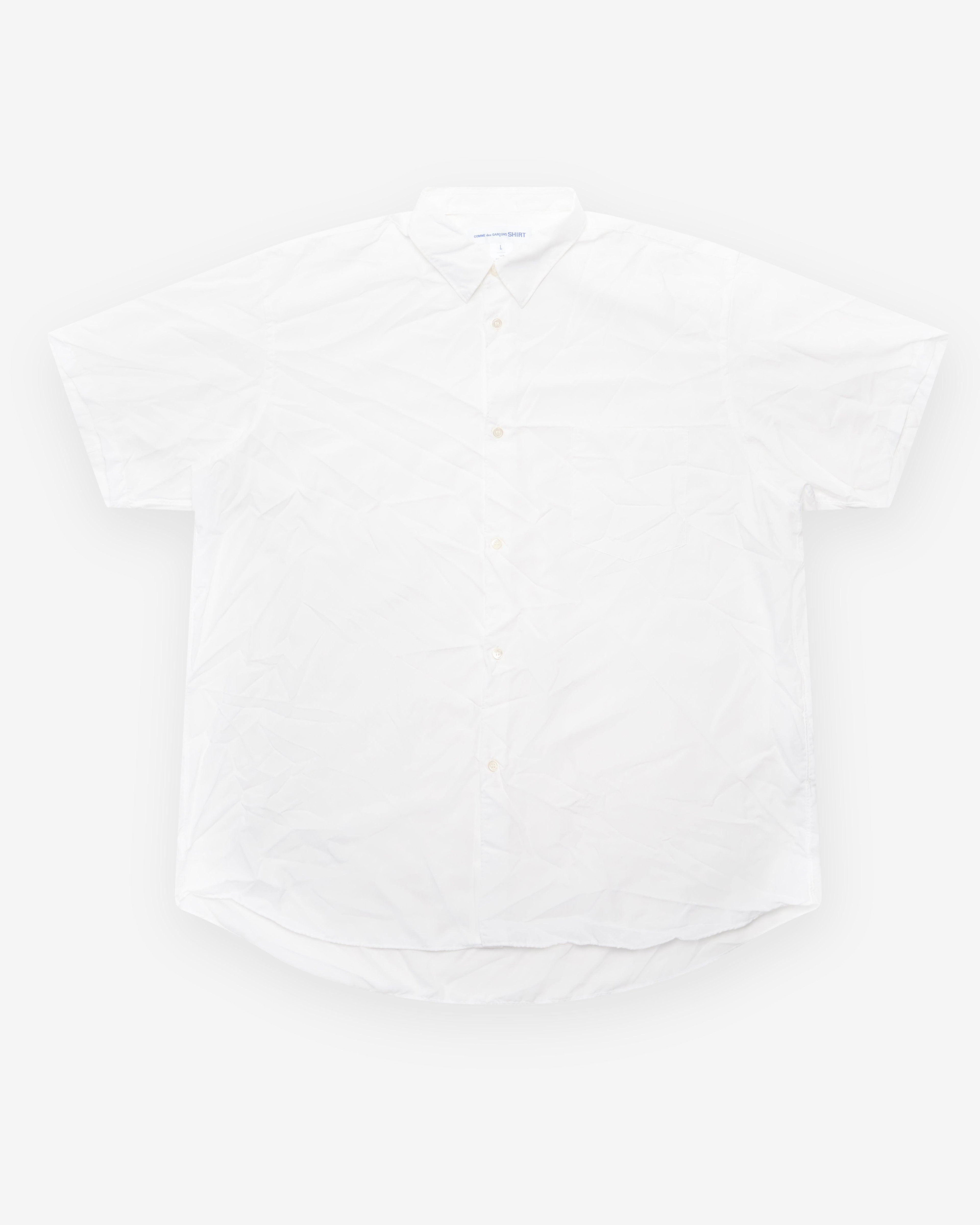 CDG Shirt - Men's Short Sleeve Shirt - (White) by COMME DES GARCONS