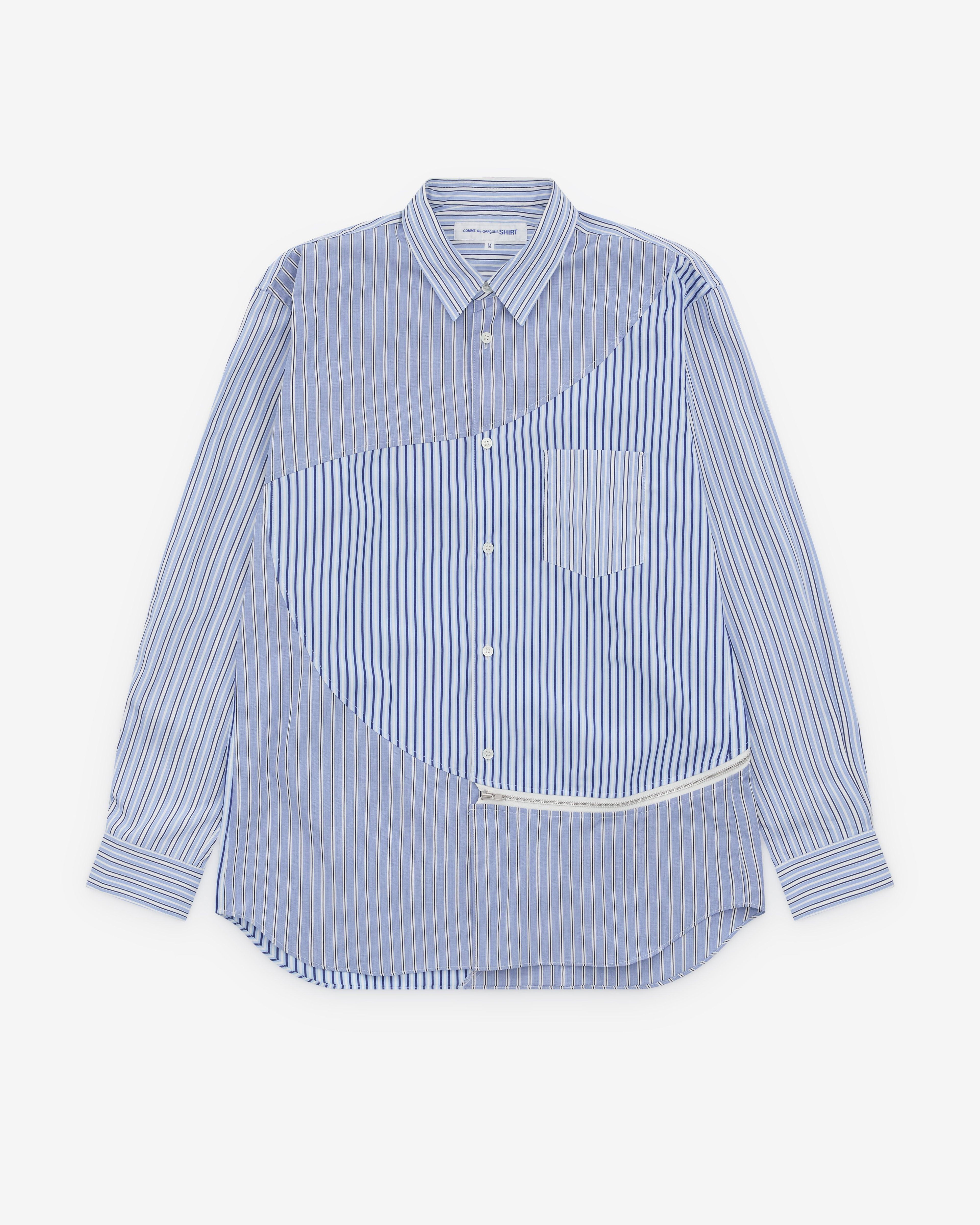 CDG Shirt - Men's Stripe Cotton Poplin - (Stripes) by COMME DES GARCONS