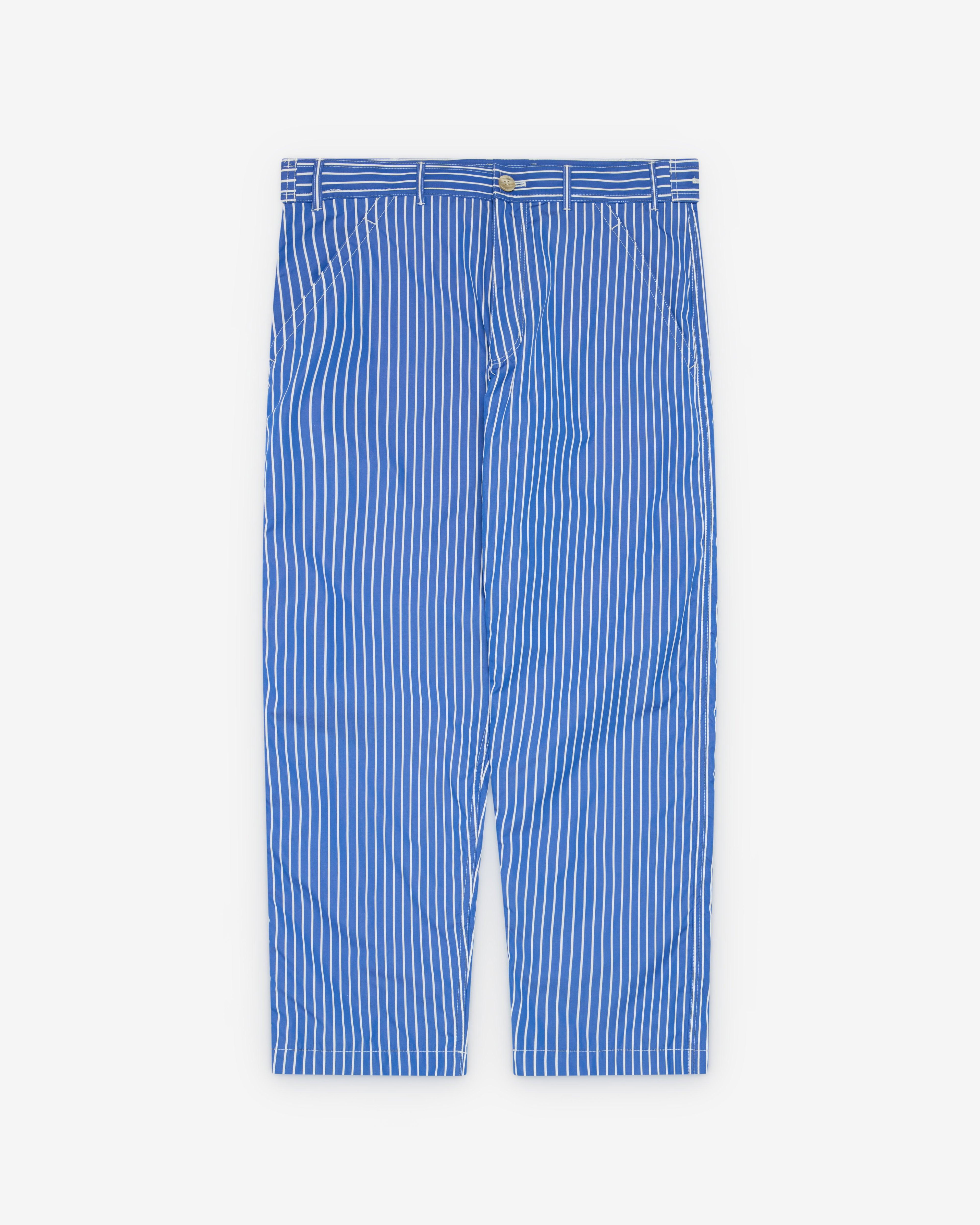 CDG Shirt - Men's Striped Trousers - (Blue/White) by COMME DES GARCONS