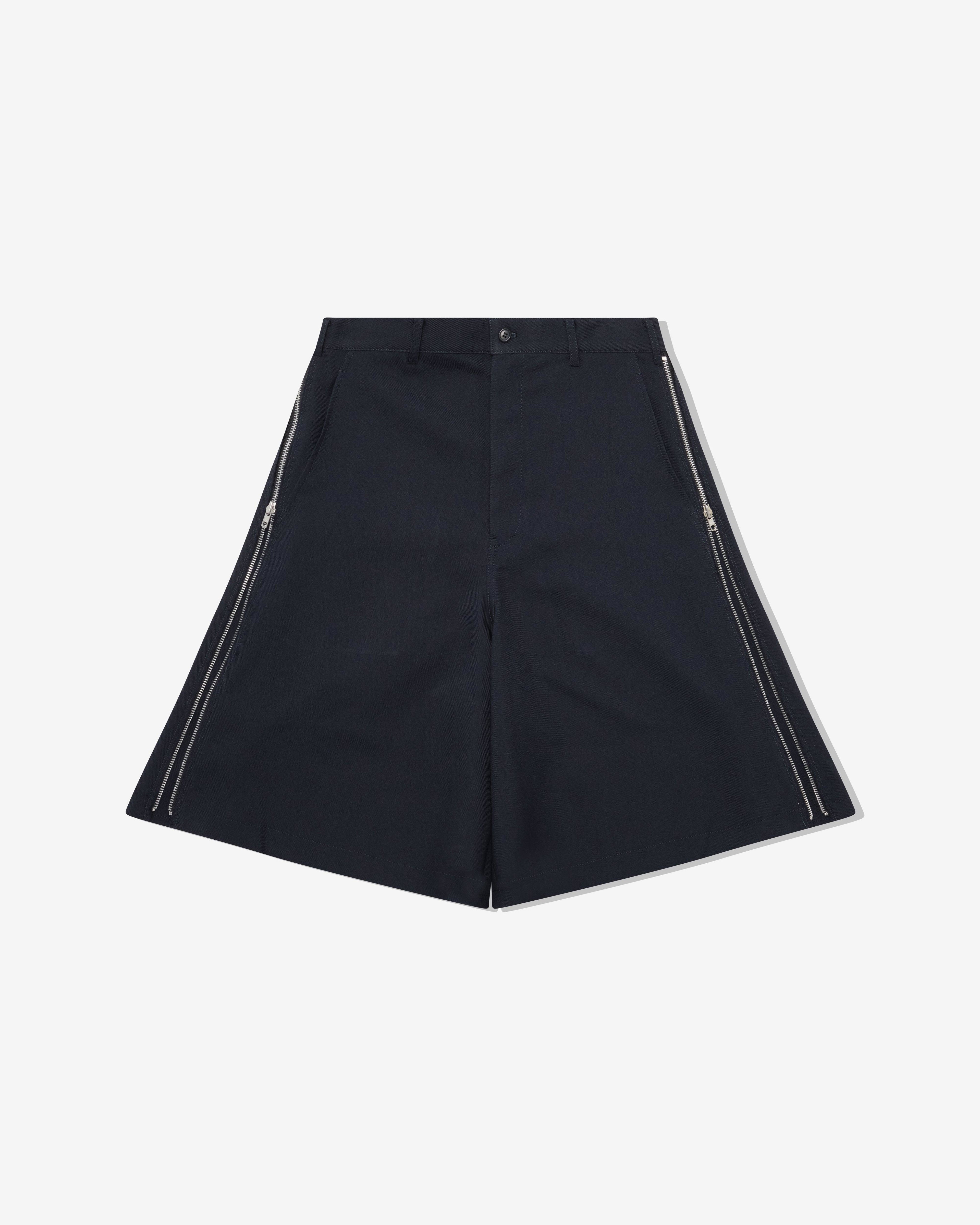 CDG Shirt - Men's Zip Shorts - (Navy) by COMME DES GARCONS