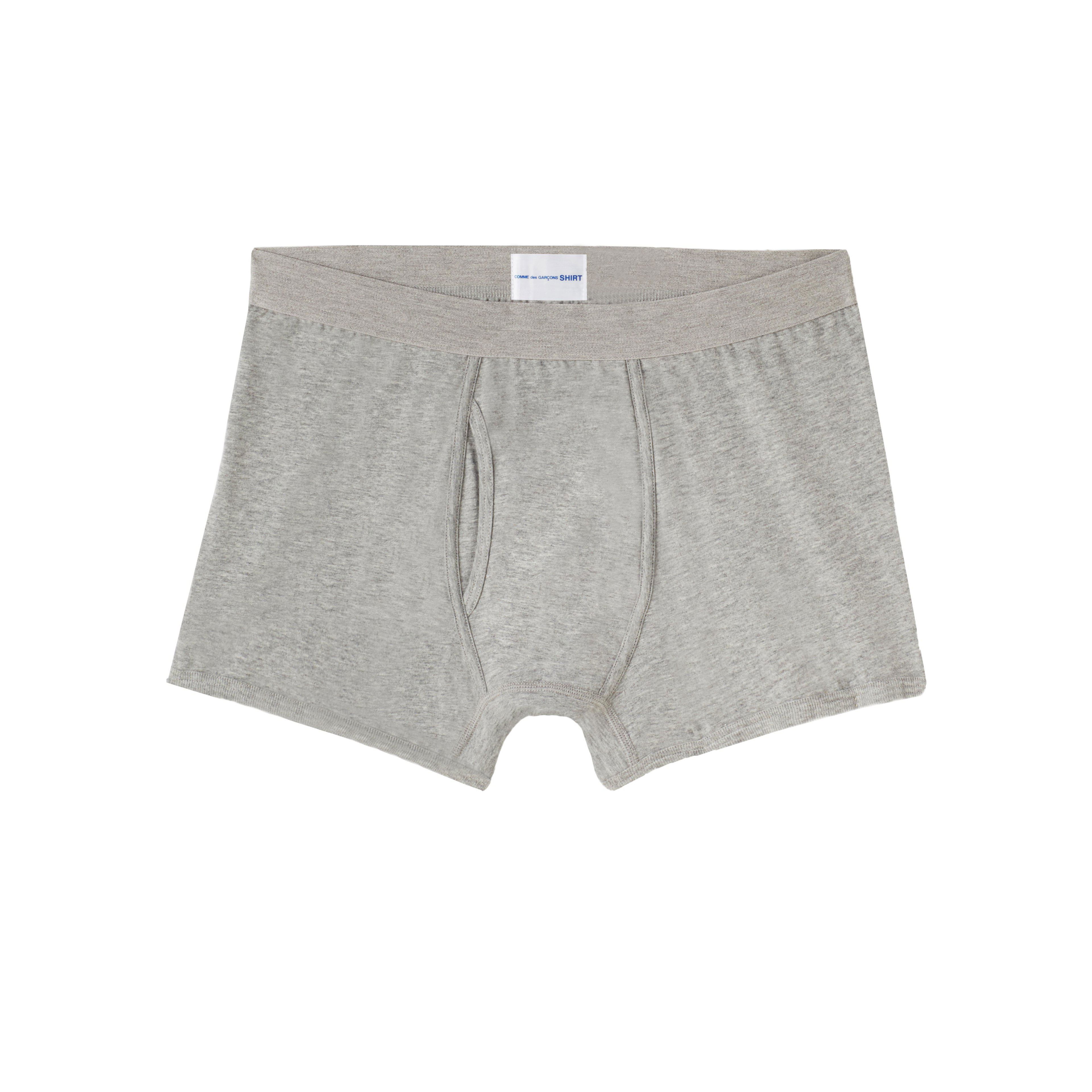 CDG Shirt Underwear - Sunspel Boxer - (Grey) by COMME DES GARCONS CDG Shirt Underwear - Sunspel Boxer - (Grey) by COMME DES GARCONS
