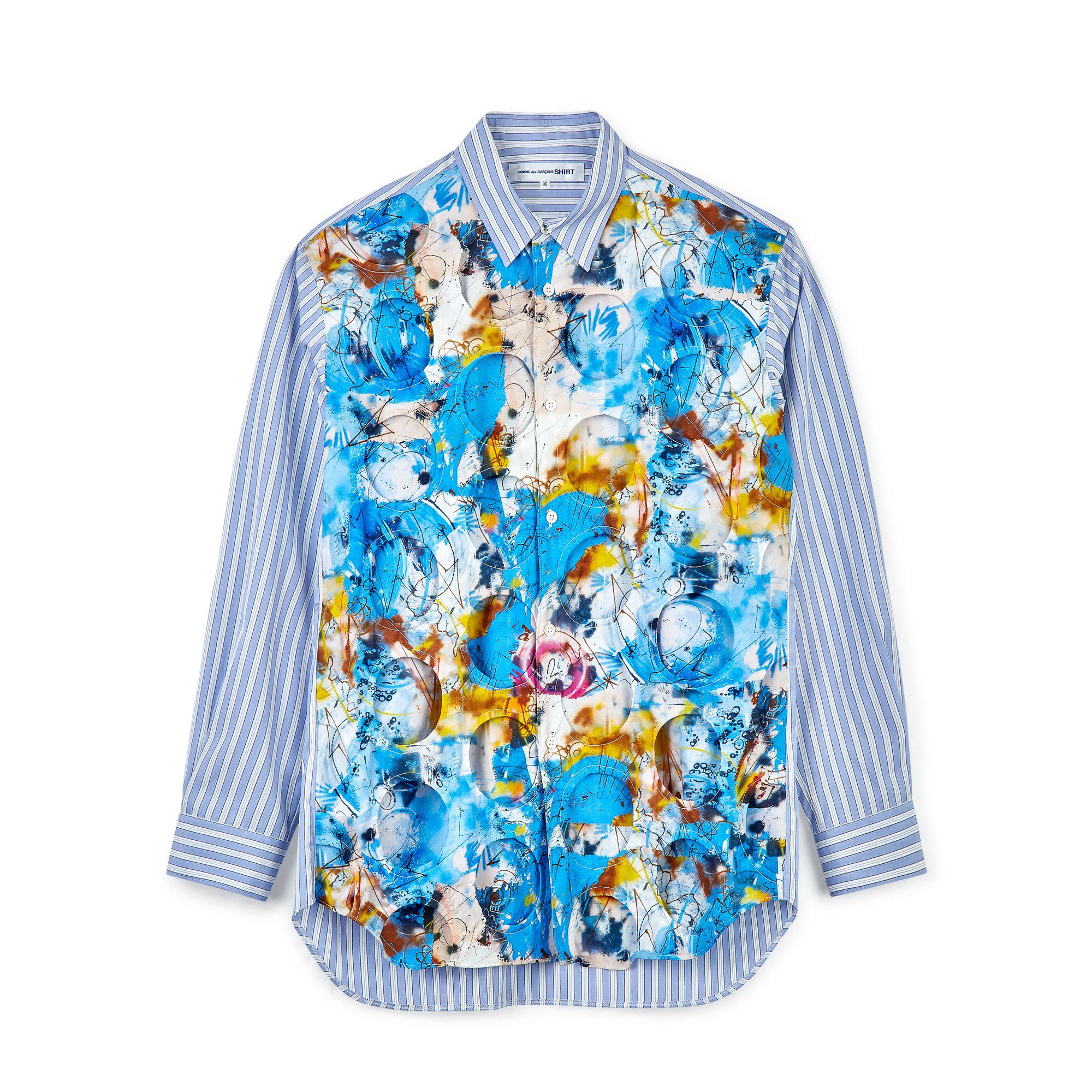 CDG Shirt x Futura Shirt (Blue Multi) by COMME DES GARCONS CDG Shirt x Futura Shirt (Blue Multi) by COMME DES GARCONS