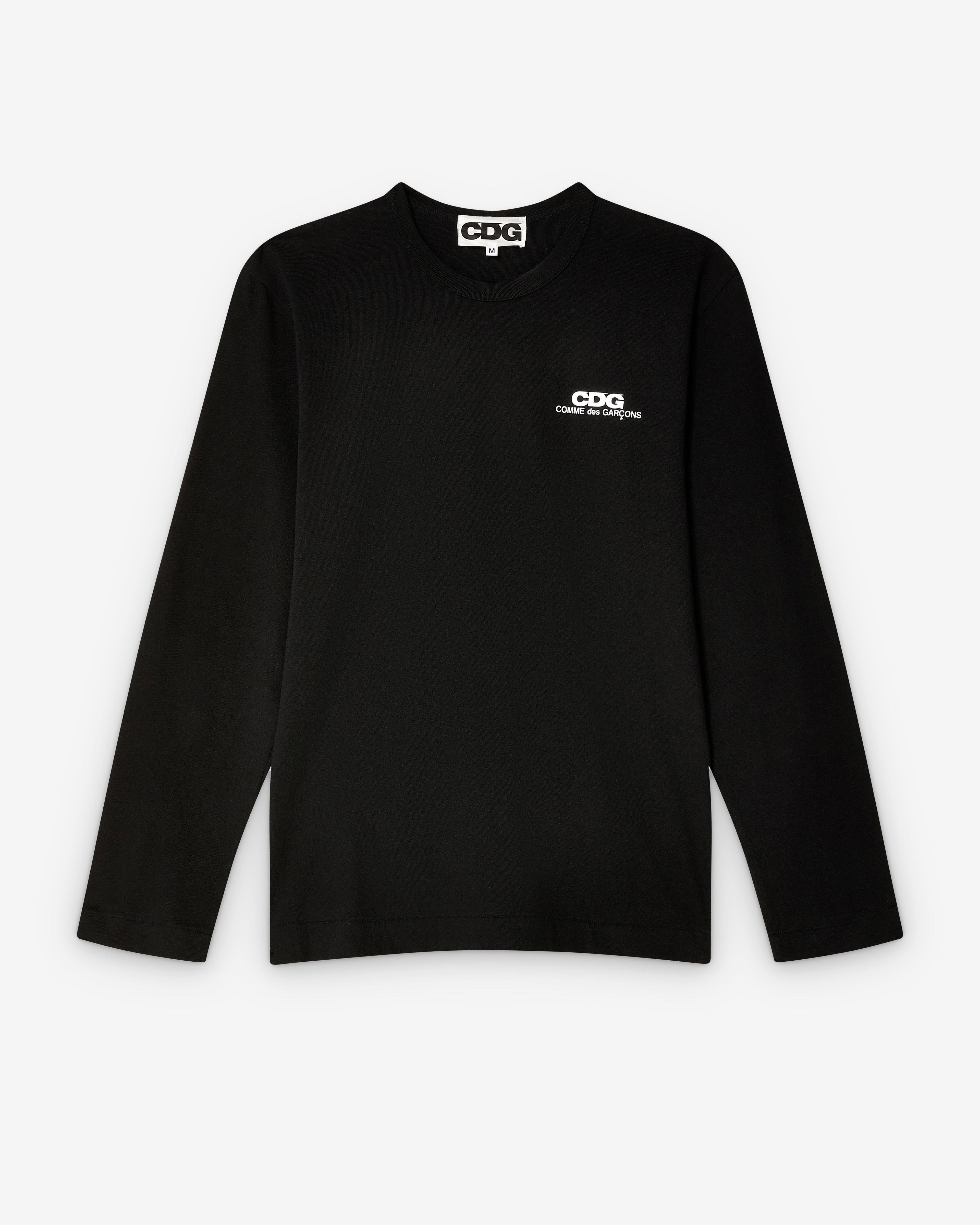 CDG - Small Logo Long Sleeve T-Shirt - (Black) by COMME DES GARCONS