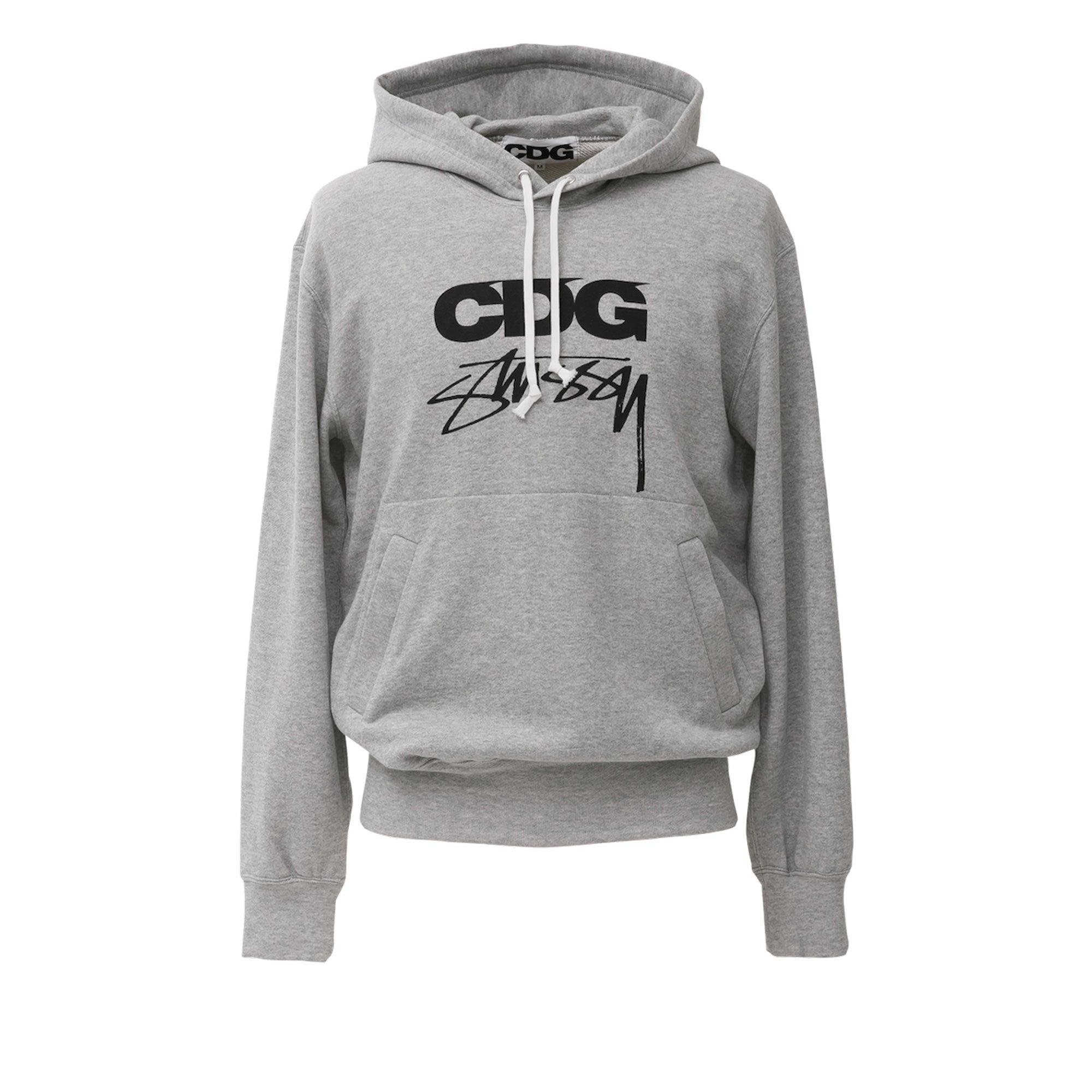 CDG - Stüssy Hoodie - (Gray) by COMME DES GARCONS