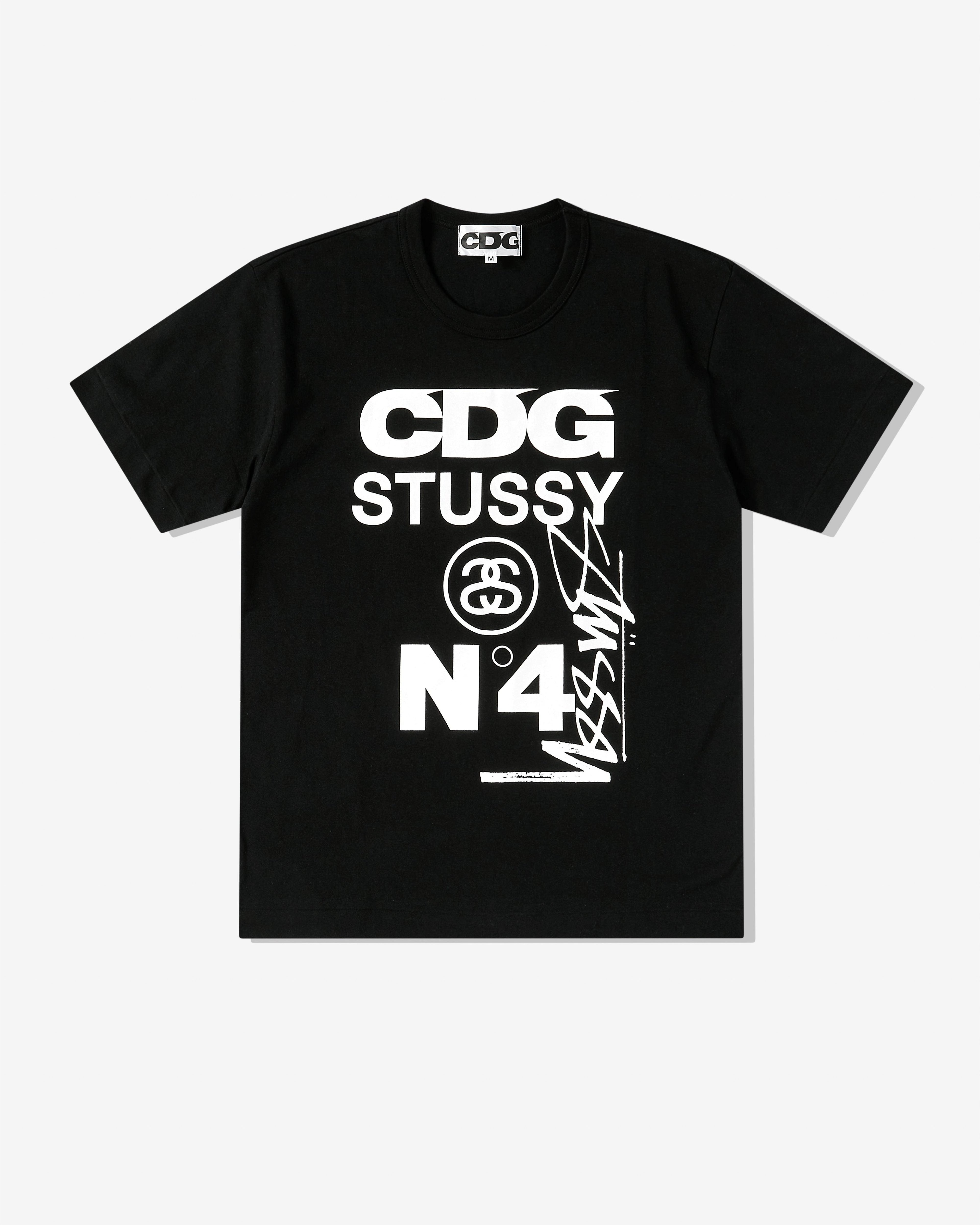 CDG - Stüssy T-Shirt - (Black) by COMME DES GARCONS