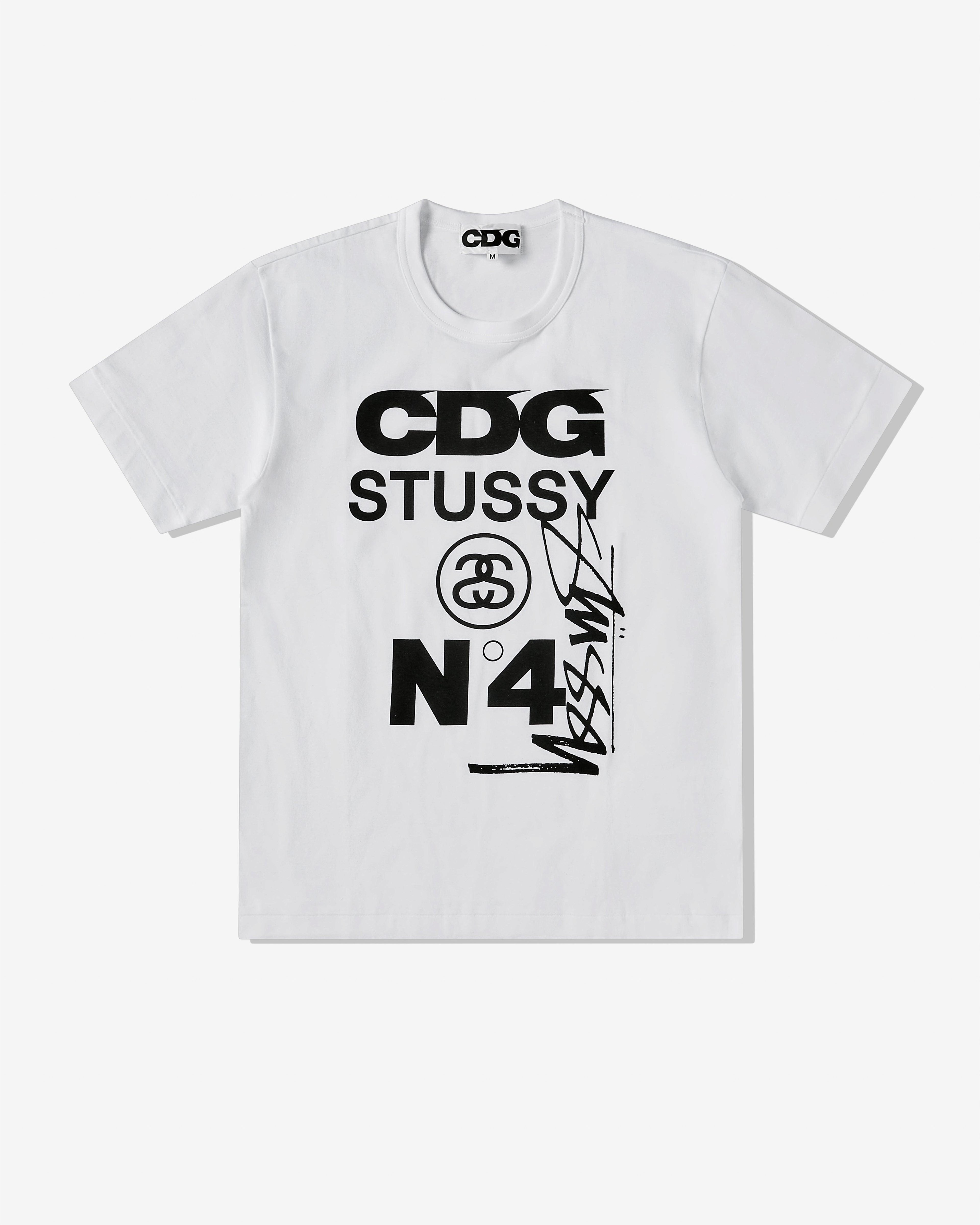 CDG - Stüssy T-Shirt - (White) by COMME DES GARCONS