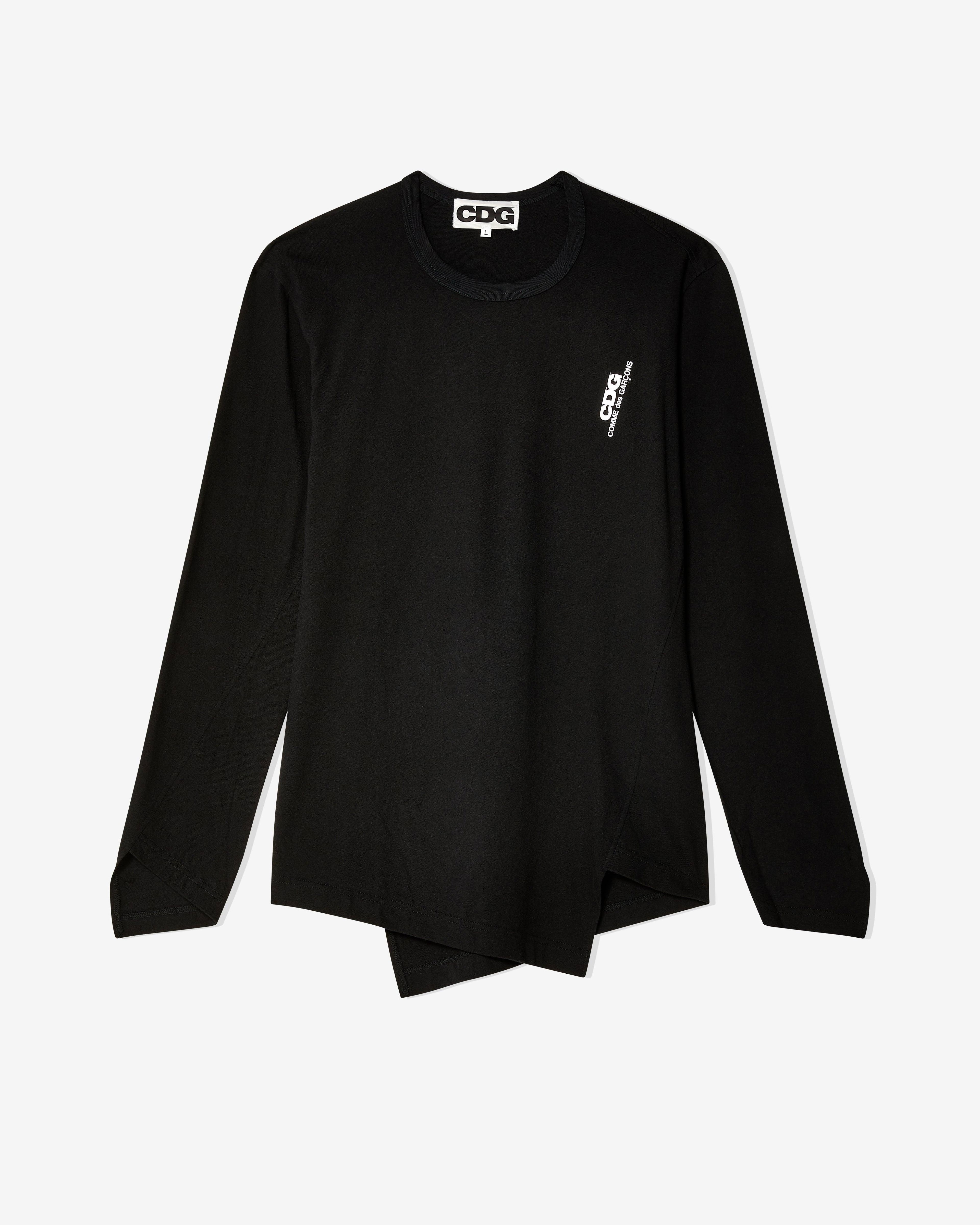 CDG - Twist Long Sleeve T-Shirt - (Black) by COMME DES GARCONS