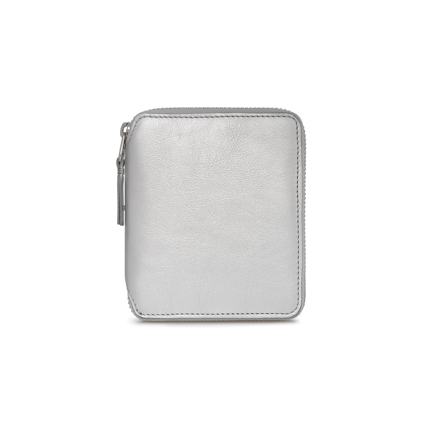 CDG WALLET - Gold and Silver Big U-Zip - (Silver SA2100G) by COMME DES GARCONS