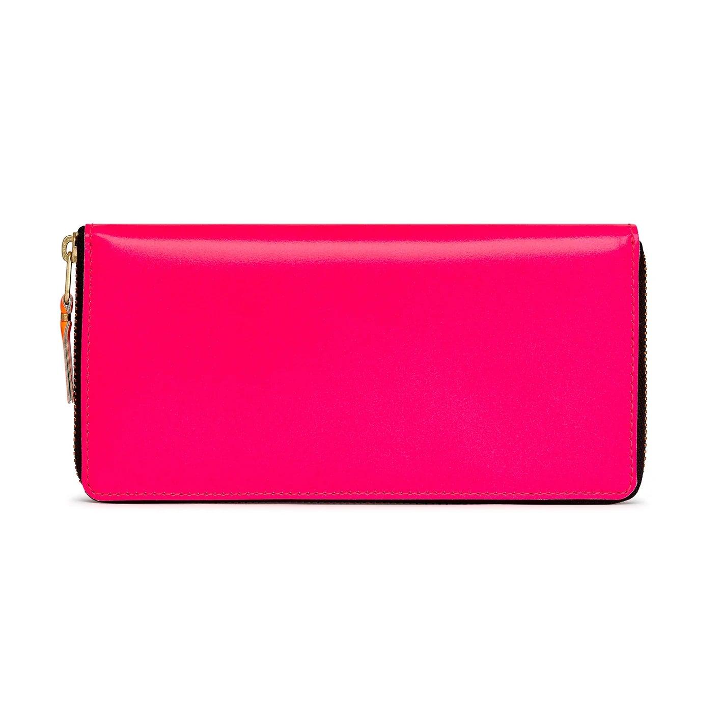 CDG WALLET - Super Fluo Long Wallet - (Pink SA0110SF) by COMME DES GARCONS