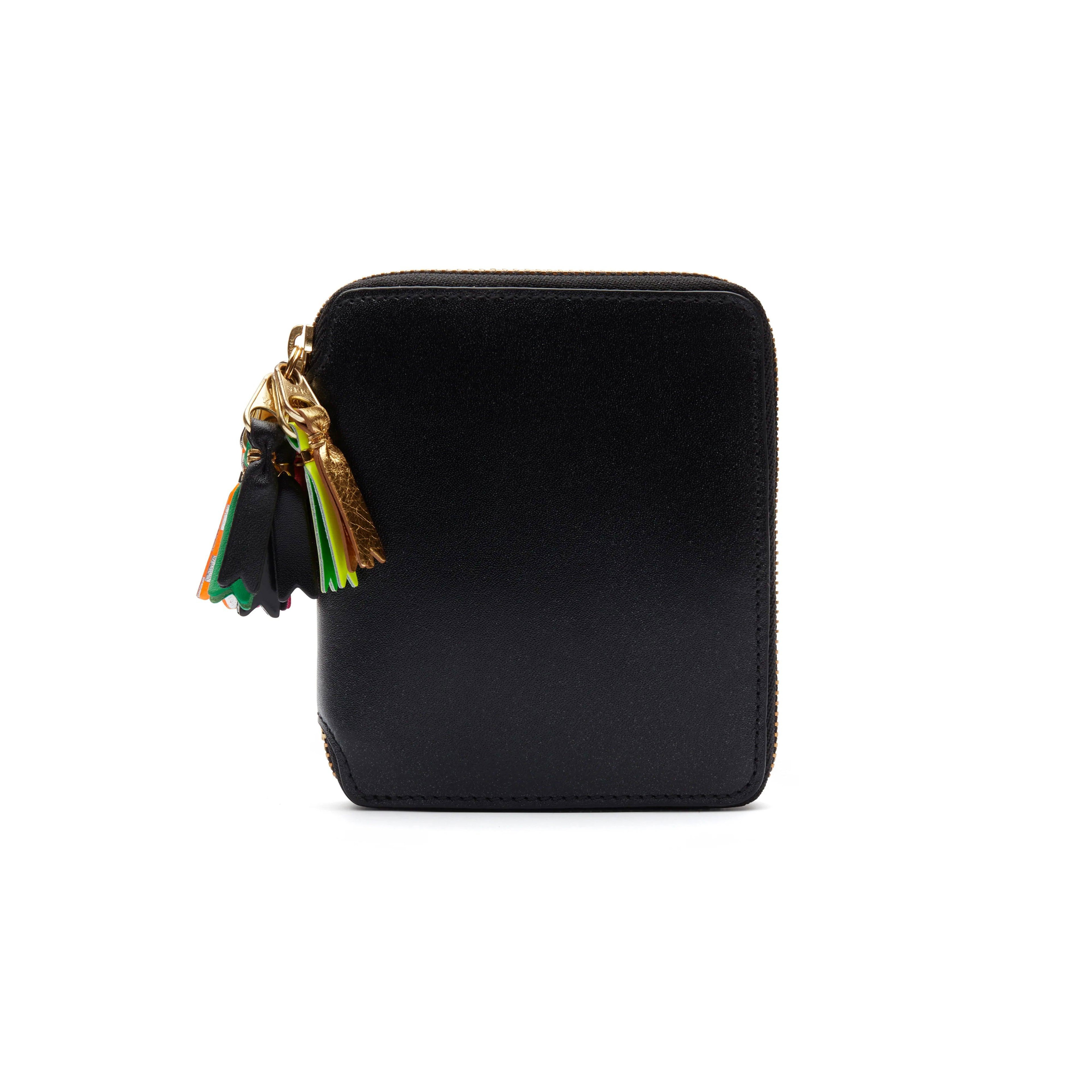CDG WALLET -  Zipper Pull Full Zip Around Wallet - (Black SA2100) by COMME DES GARCONS