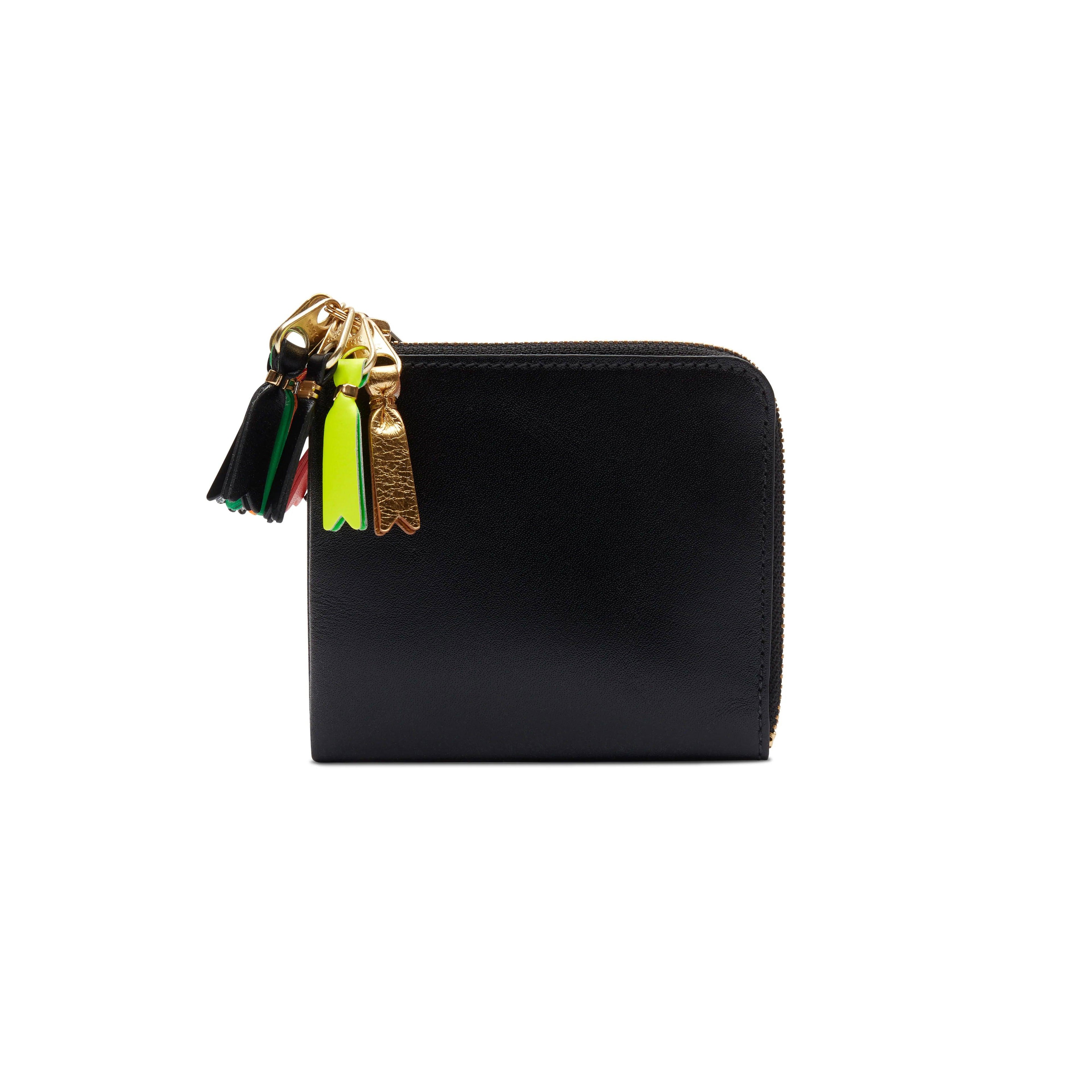 CDG WALLET -  Zipper Pull Zip Around Wallet - (Black SA3100) by COMME DES GARCONS