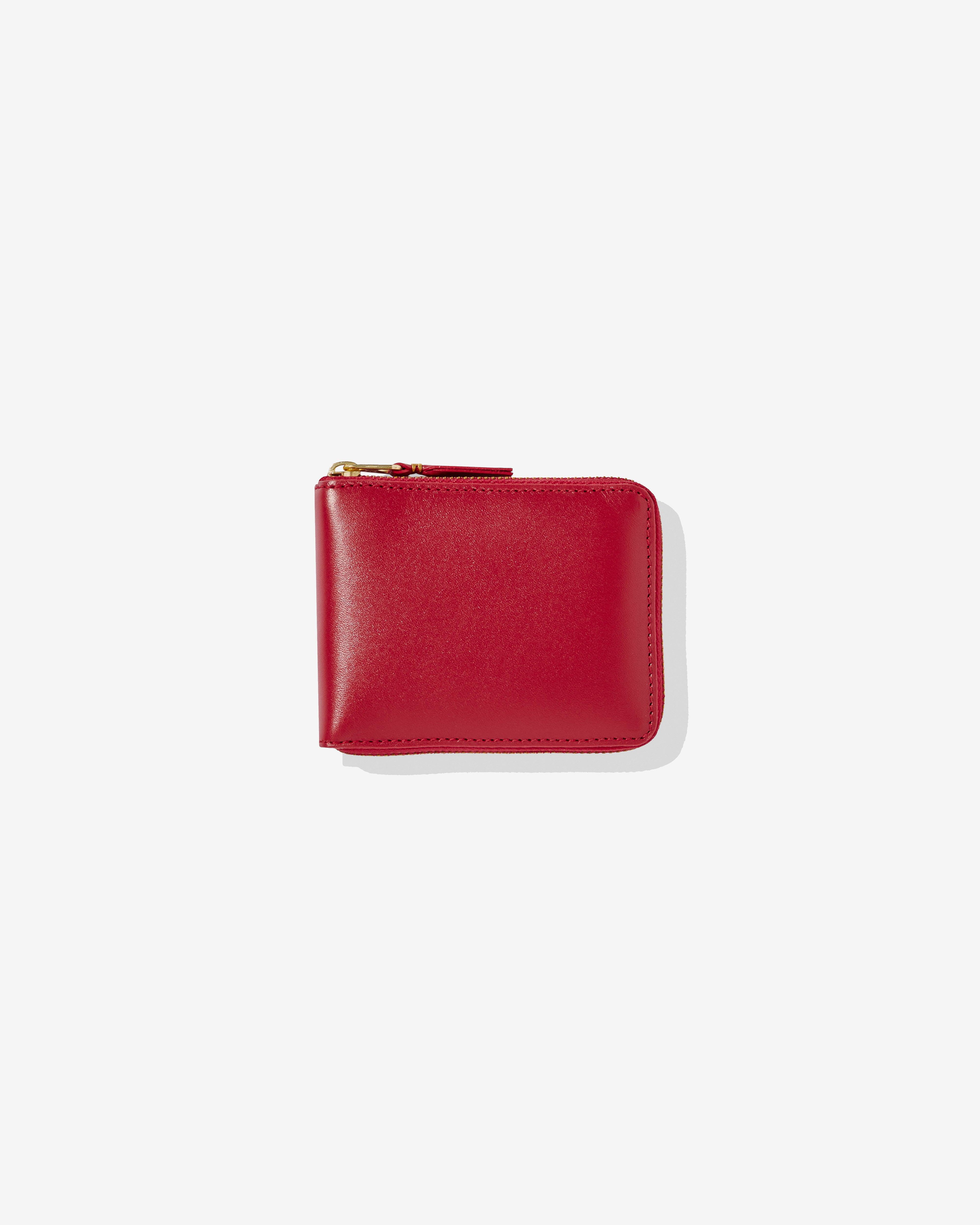 CDG Wallet - Classic Color Full Zip Around Wallet - (Red SA7100) by COMME DES GARCONS
