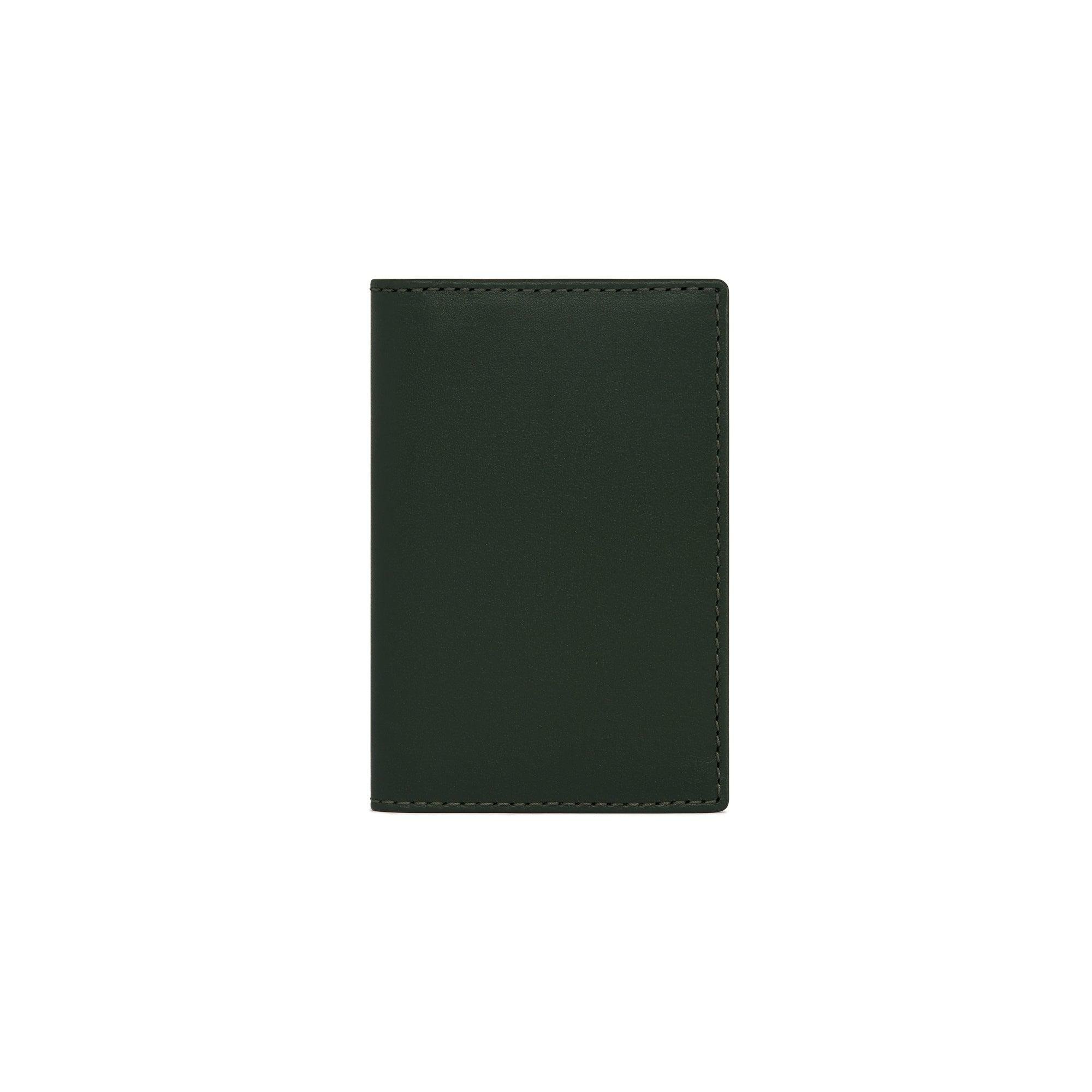 CDG Wallet - Classic Colour Bifold Wallet - (SA6400 Bottle Green) by COMME DES GARCONS