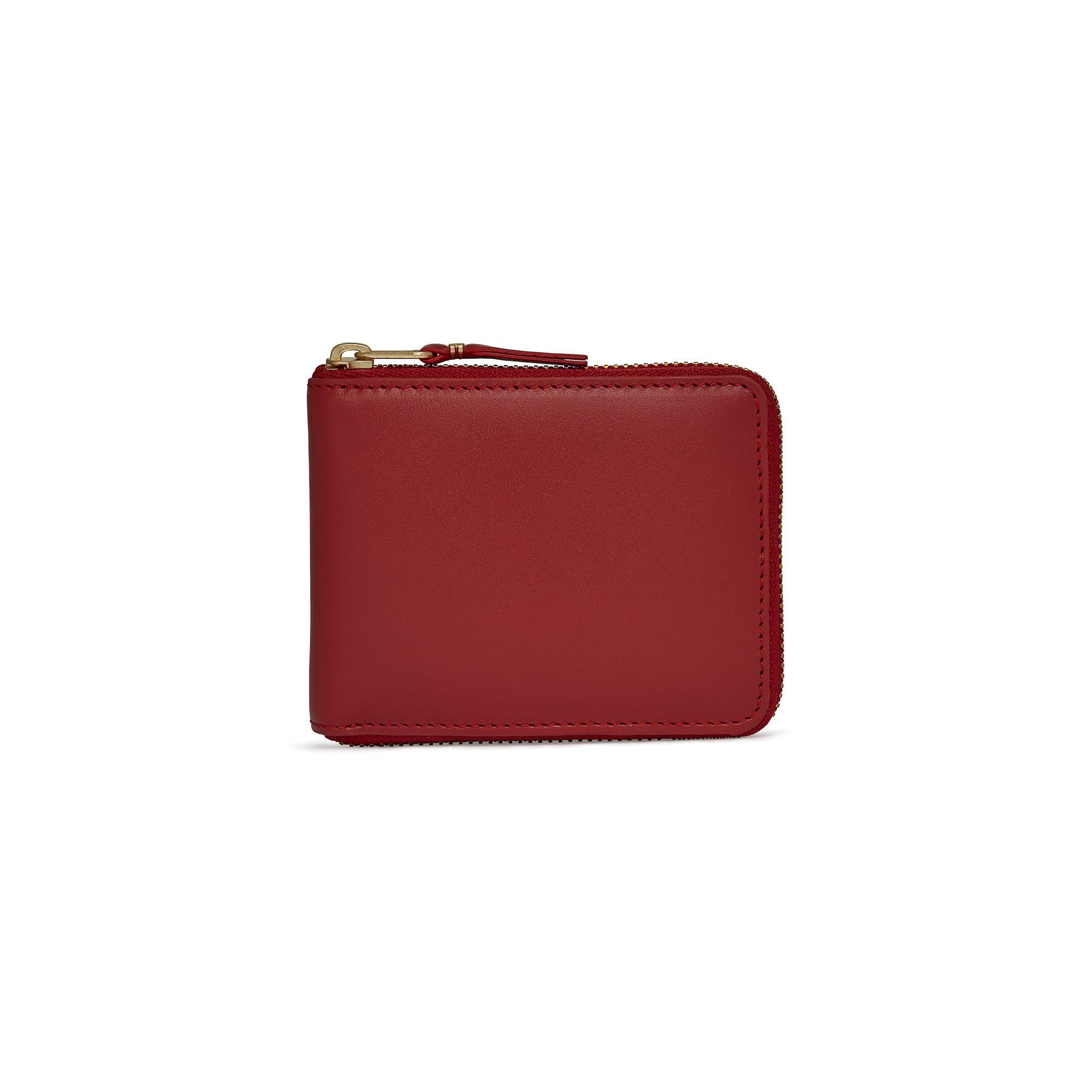 CDG Wallet - Classic Colour Full Zip Around Wallet - (Red SA7100) by COMME DES GARCONS