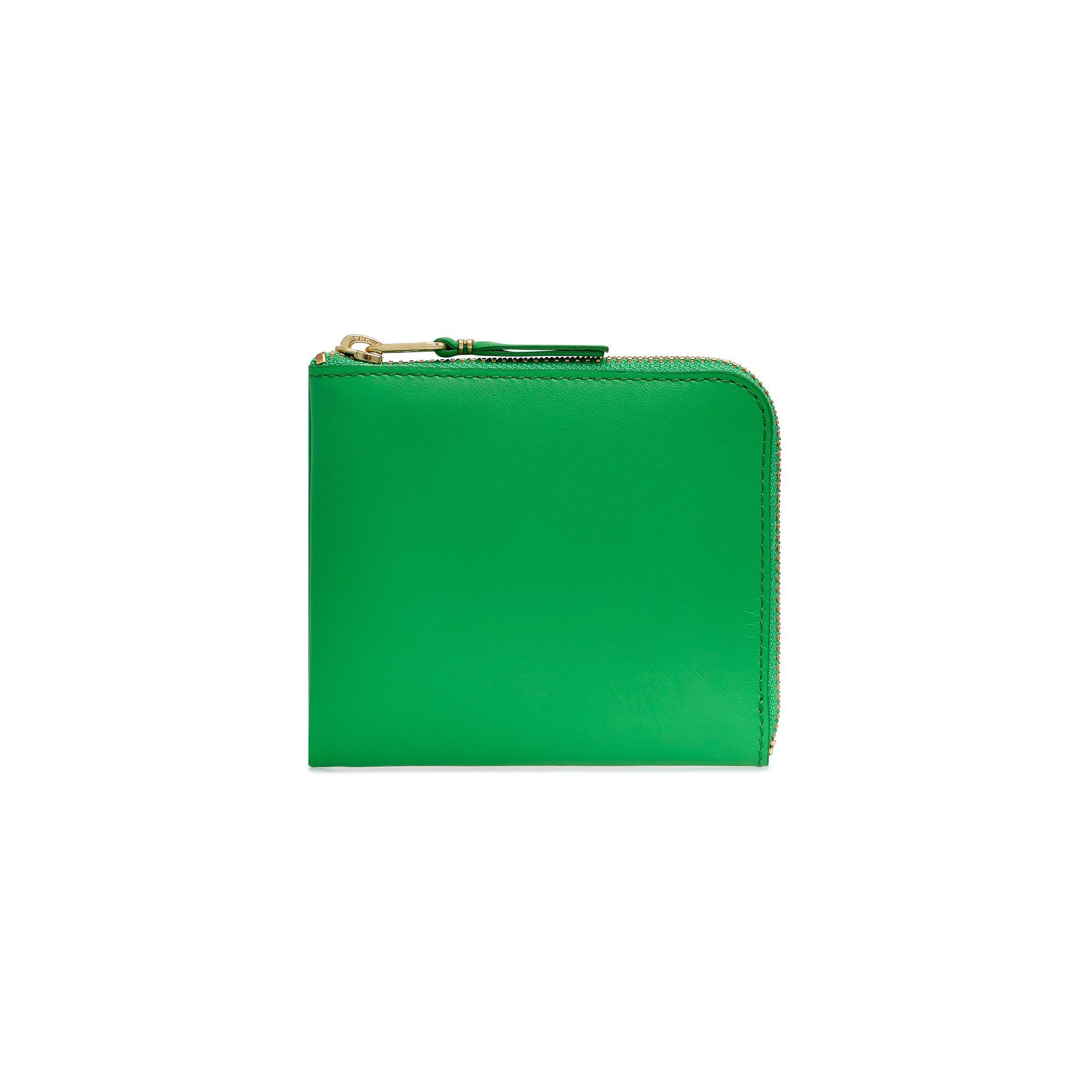 CDG Wallet - Classic Colour Zip Around Wallet - (Green SA3100C) by COMME DES GARCONS