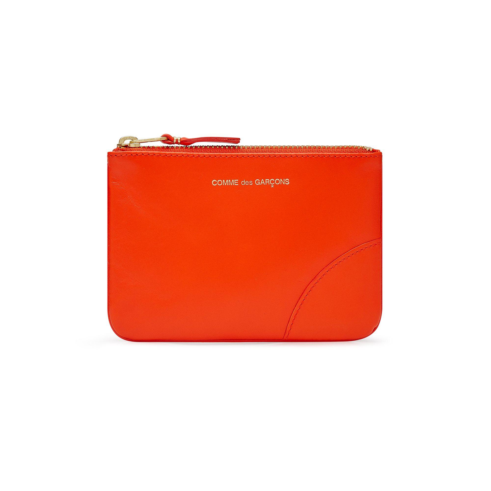 CDG Wallet - Classic Colour Zip Pouch - (Orange SA8100C) by COMME DES GARCONS
