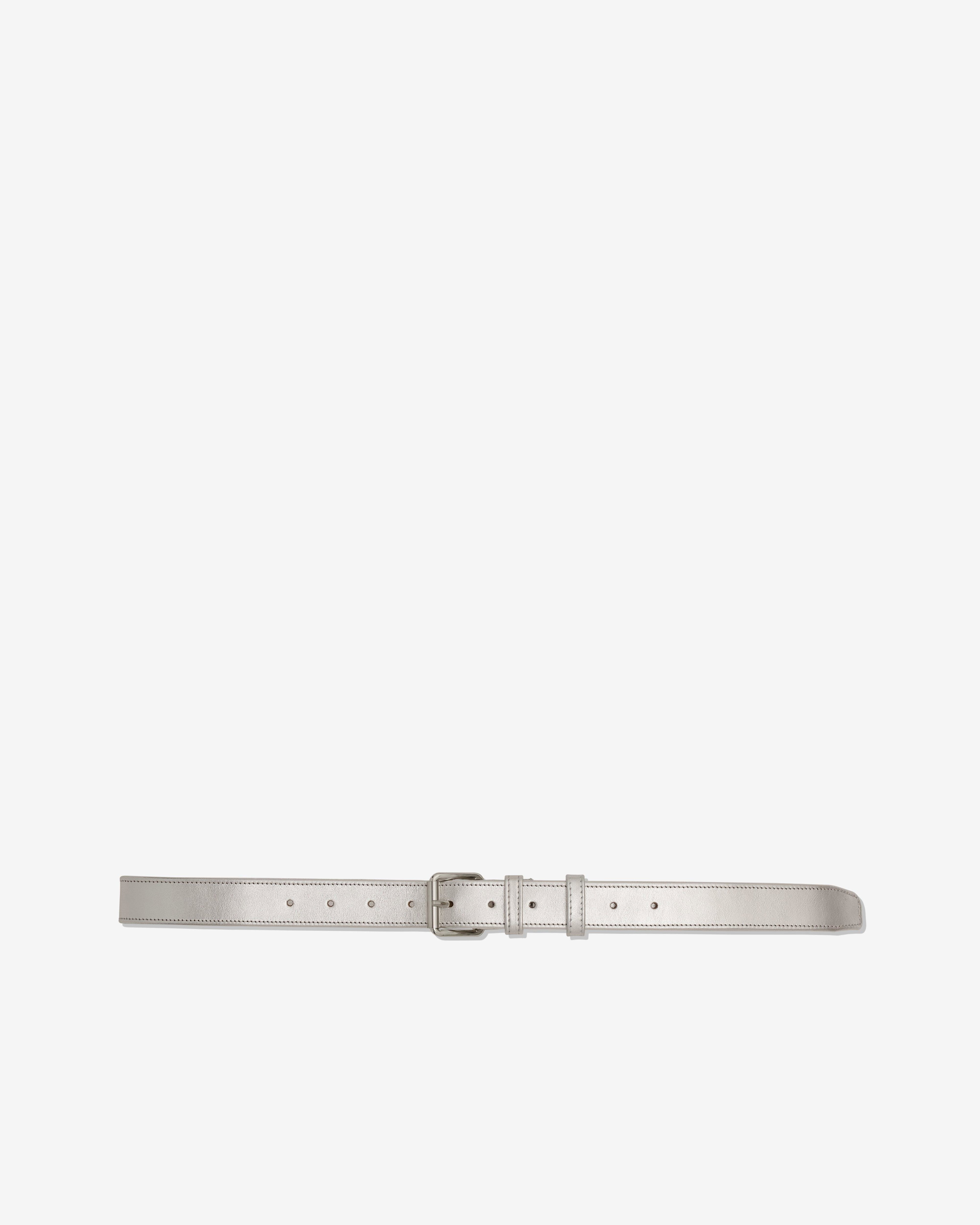CDG Wallet - Classic Leather Belt - (Silver SA0912GF) by COMME DES GARCONS