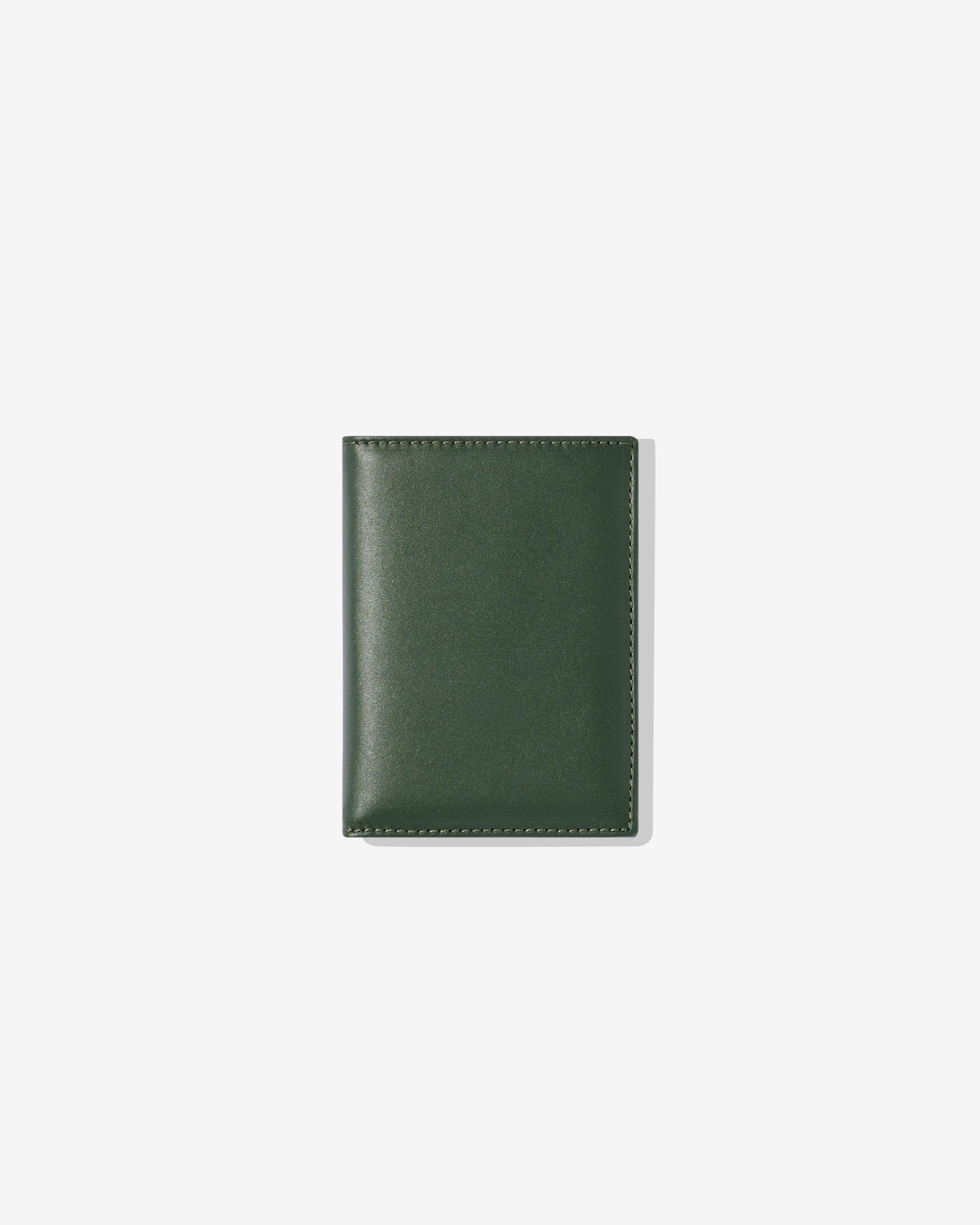 CDG Wallet - Classic Leather Bifold Wallet - (Bottle Green SA0641) by COMME DES GARCONS