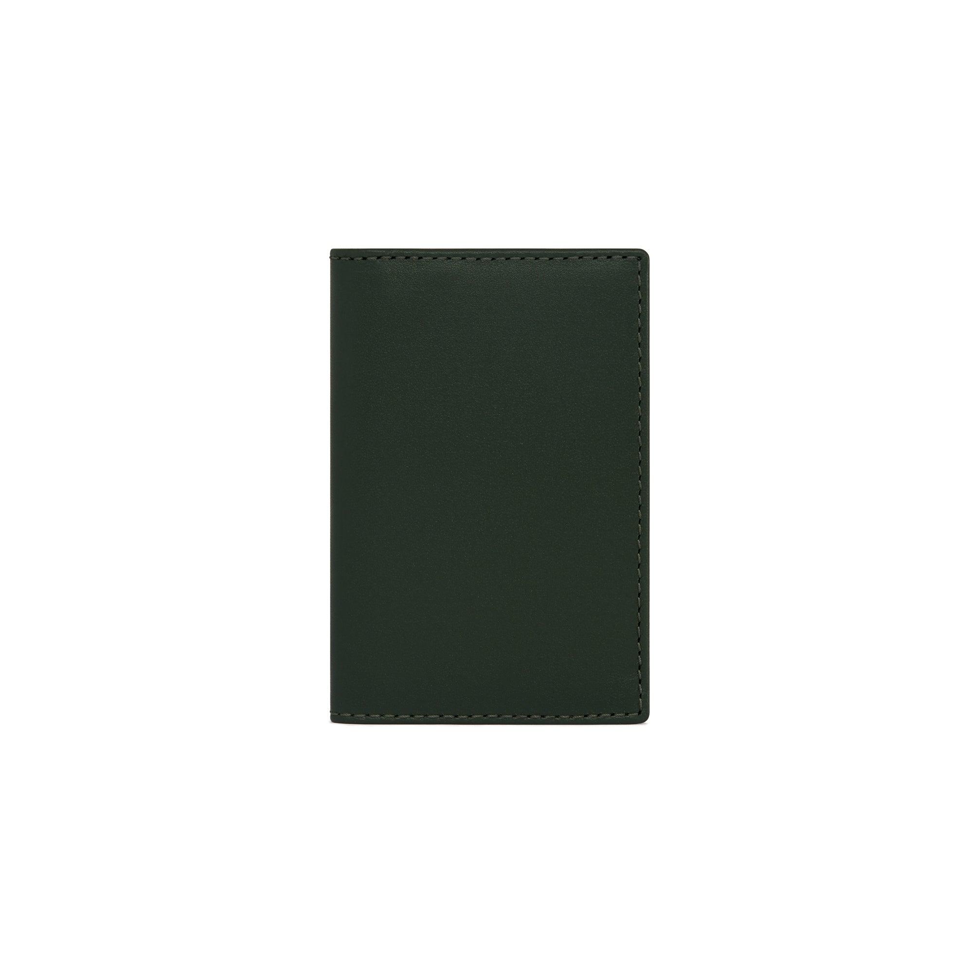 CDG Wallet - Classic Leather Bifold Wallet - (Bottle Green SA6400) by COMME DES GARCONS
