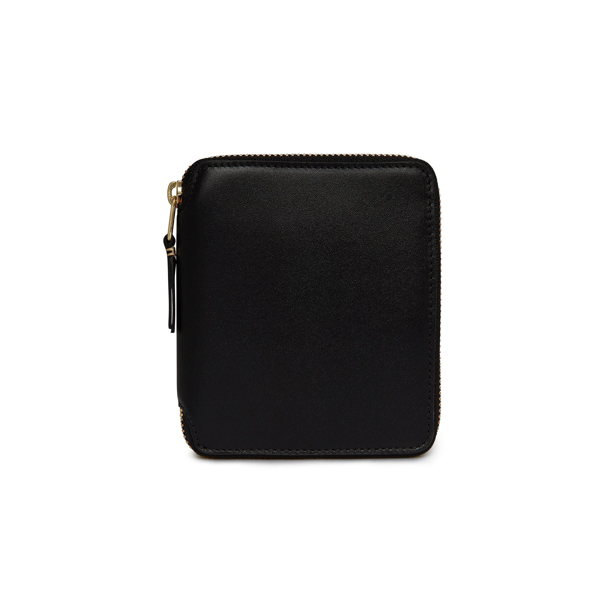 CDG Wallet - Classic Leather Full Zip Around Wallet - (Black SA2100) by COMME DES GARCONS