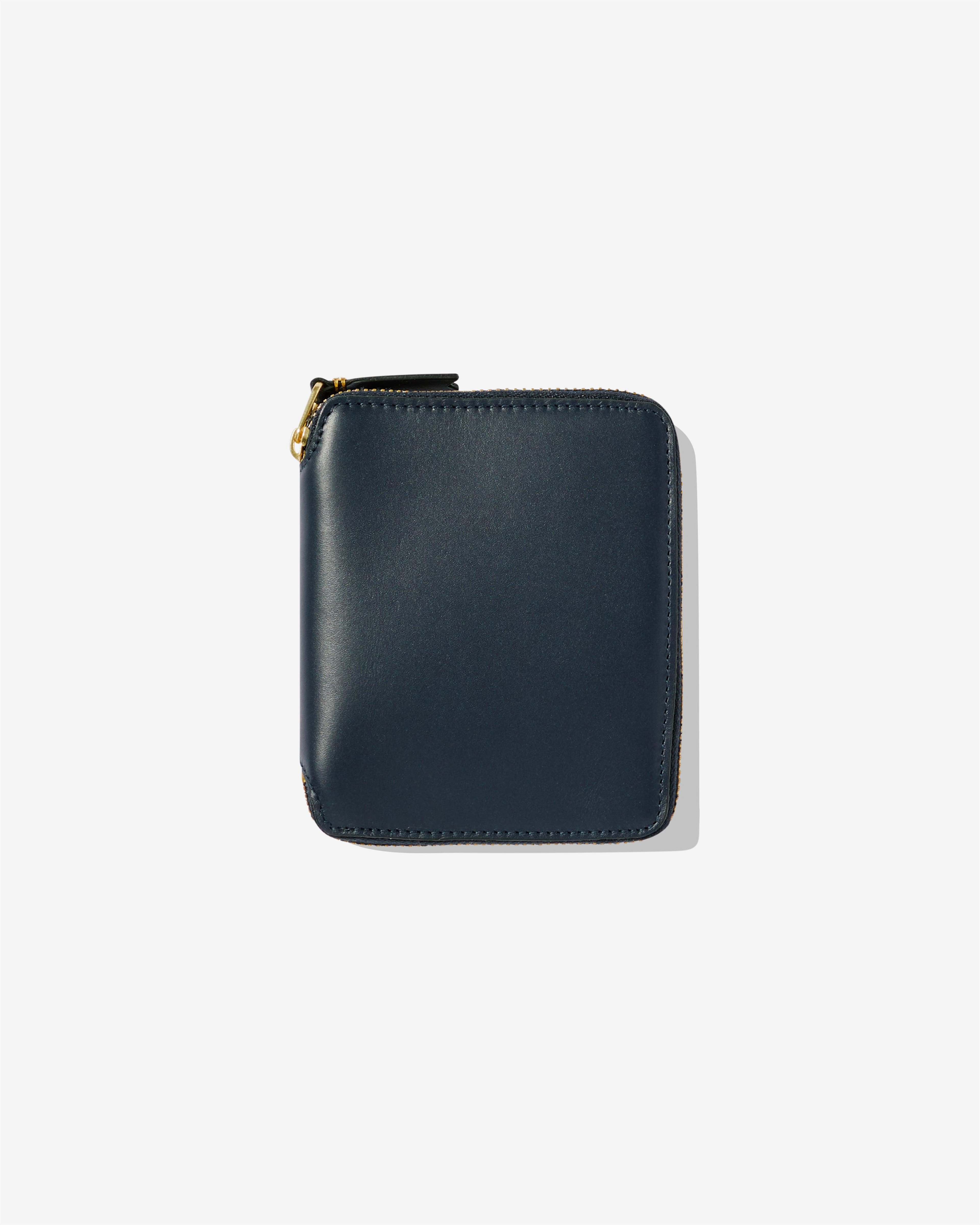 CDG Wallet - Classic Leather Full Zip Around Wallet - (Navy SA2100) by COMME DES GARCONS