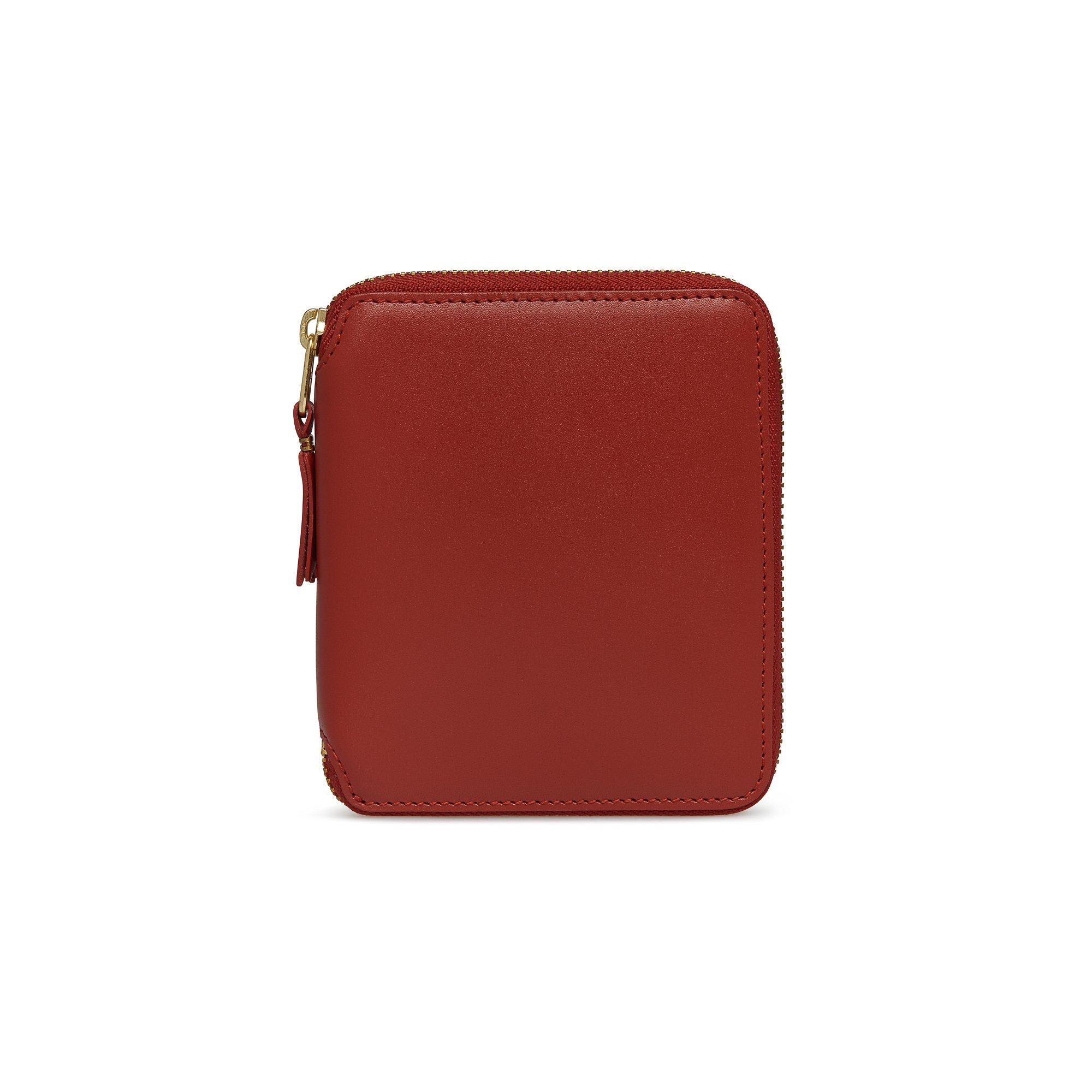 CDG Wallet - Classic Leather Full Zip Around Wallet - (Red SA2100C) by COMME DES GARCONS