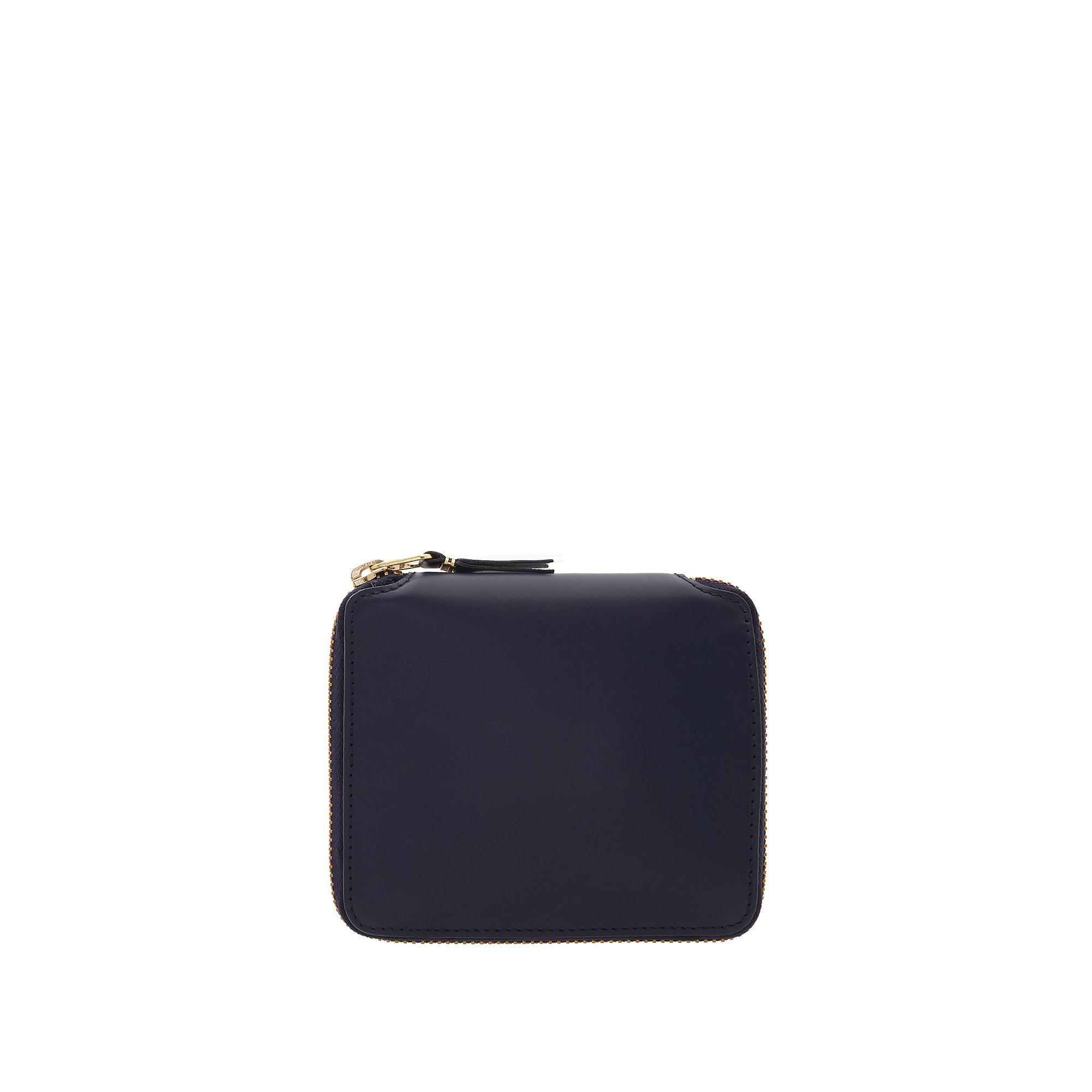 CDG Wallet - Classic Leather Full Zip Around Wallet - (SA2100 Navy) by COMME DES GARCONS