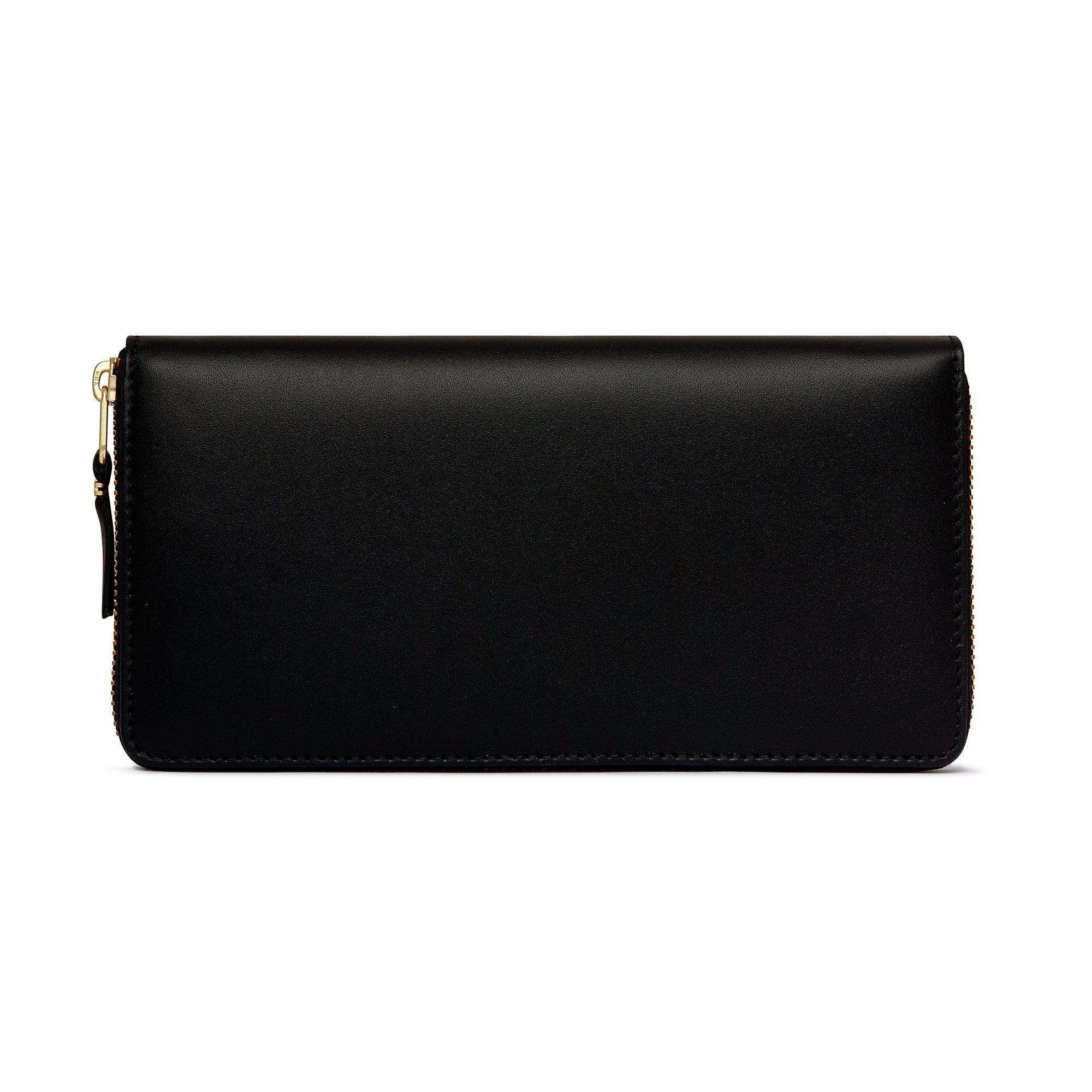 CDG Wallet - Classic Leather Zip Around Wallet - (Black SA0110) by COMME DES GARCONS