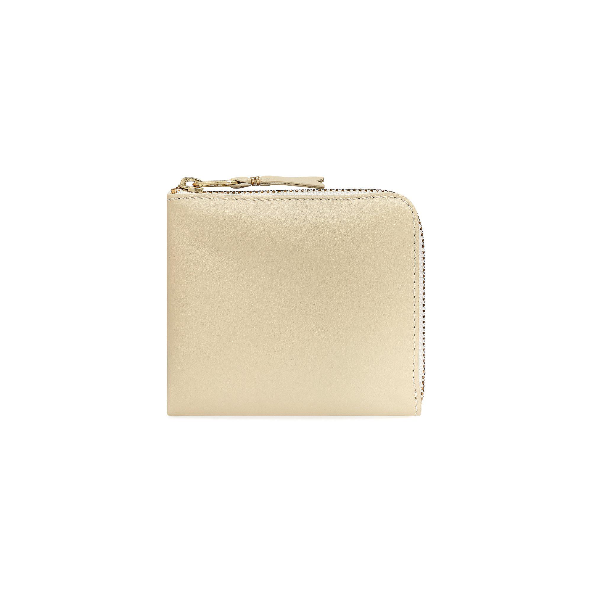 CDG Wallet - Classic Leather Zip Around Wallet - (Off White SA3100) by COMME DES GARCONS
