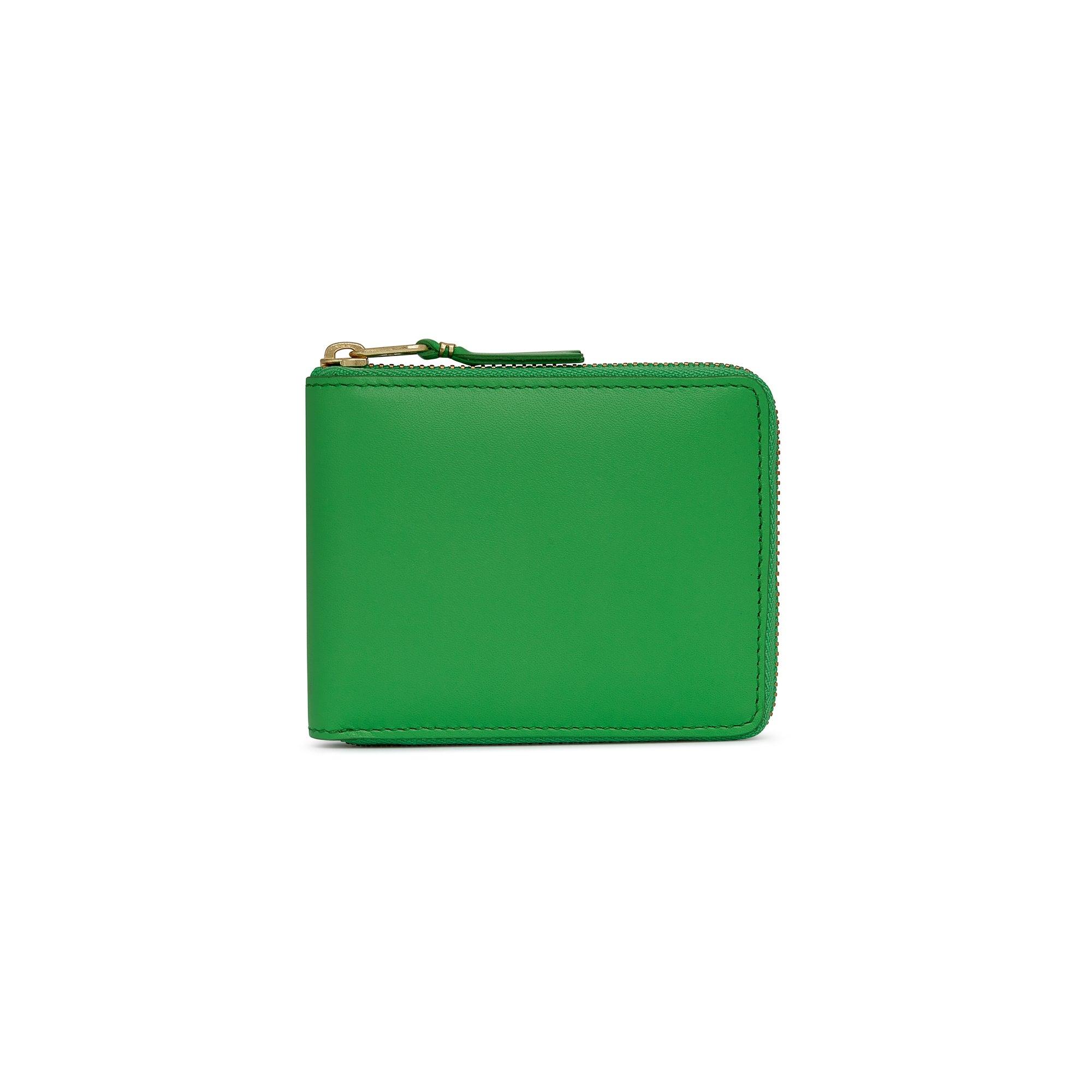 CDG Wallet - Color Line Full Zip Around Wallet - (Green SA7100) by COMME DES GARCONS